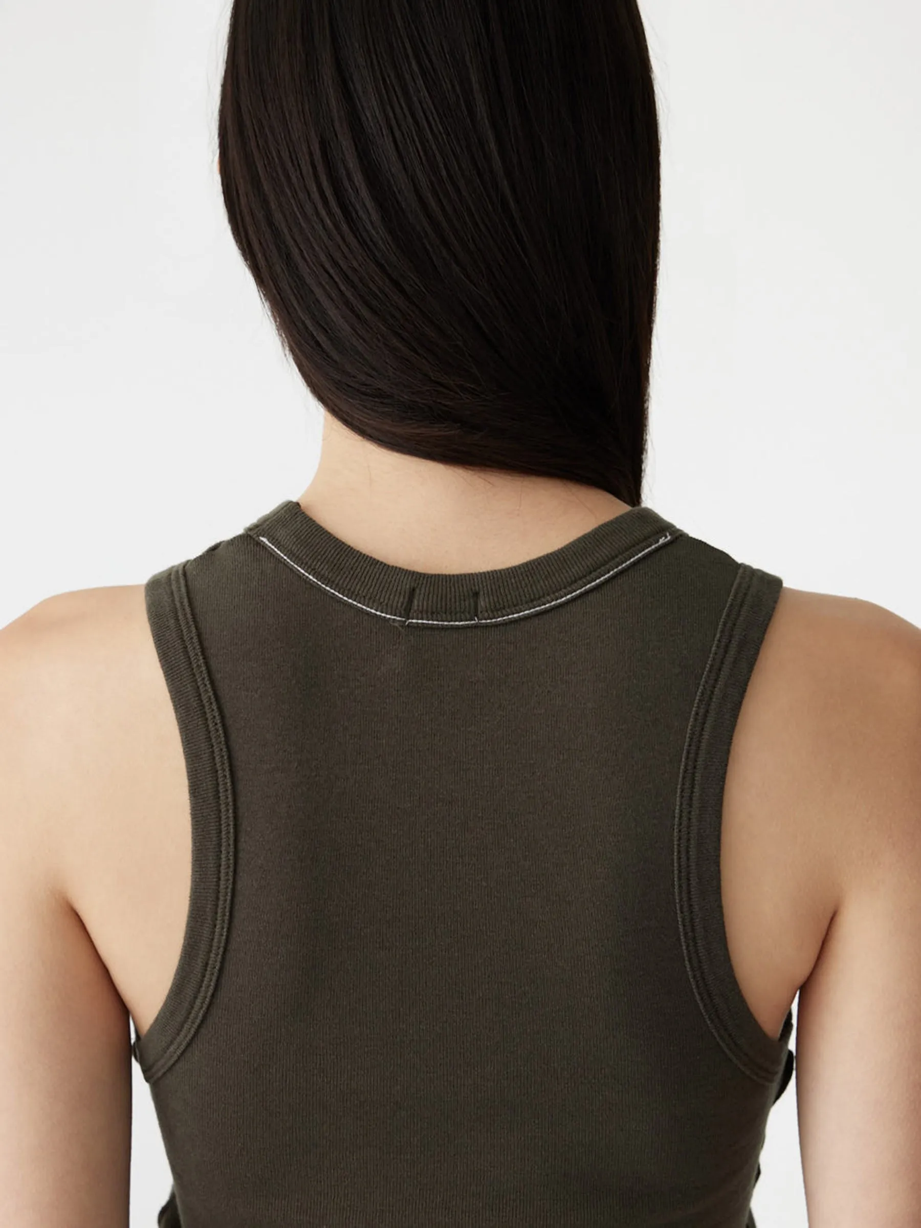 Seam Detail Tank sold by Bassike product image thumbnail 4