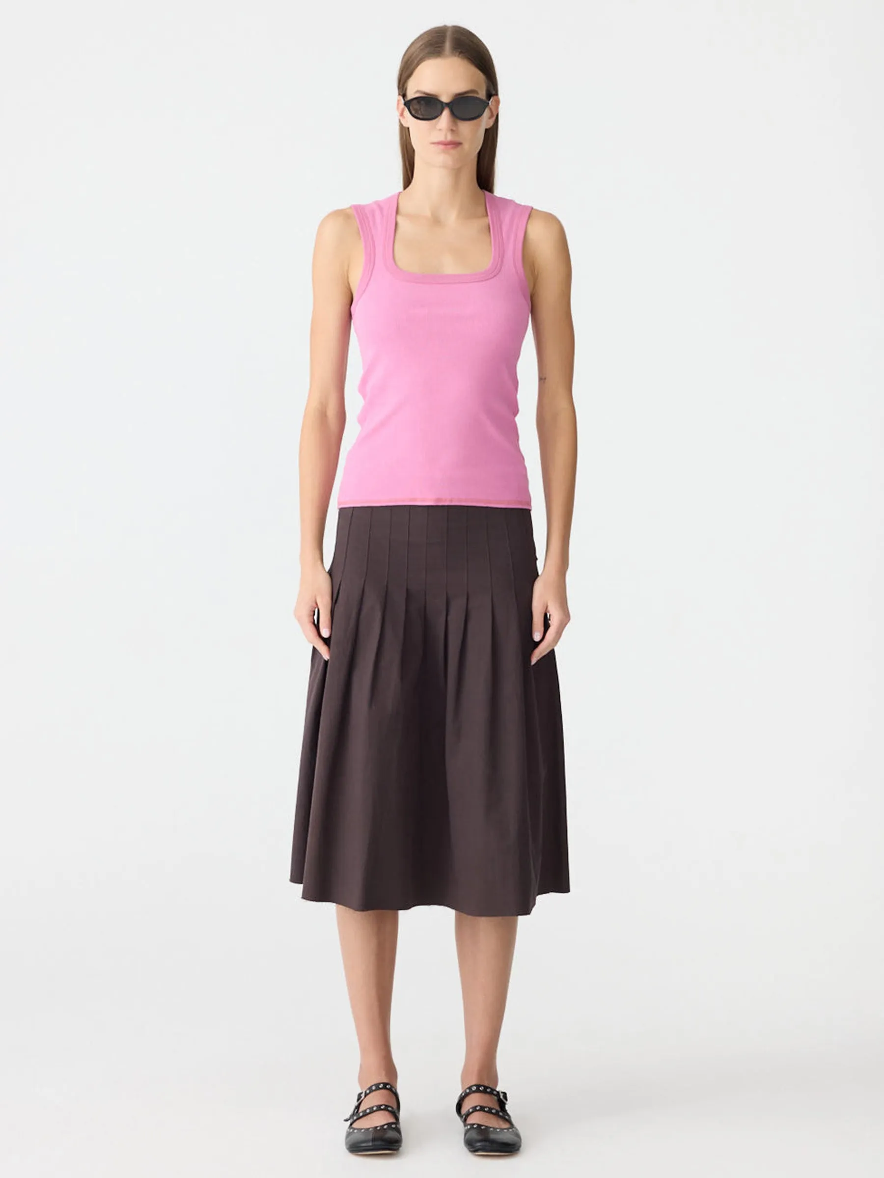 Low Scooped Rib Tank sold by Bassike product image thumbnail 5