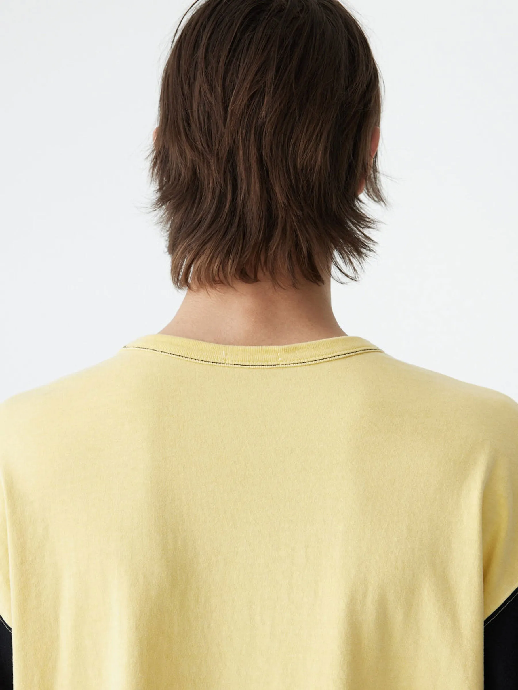 Dyed Oversized Rib Detail T-Shirt sold by Bassike product image thumbnail 5