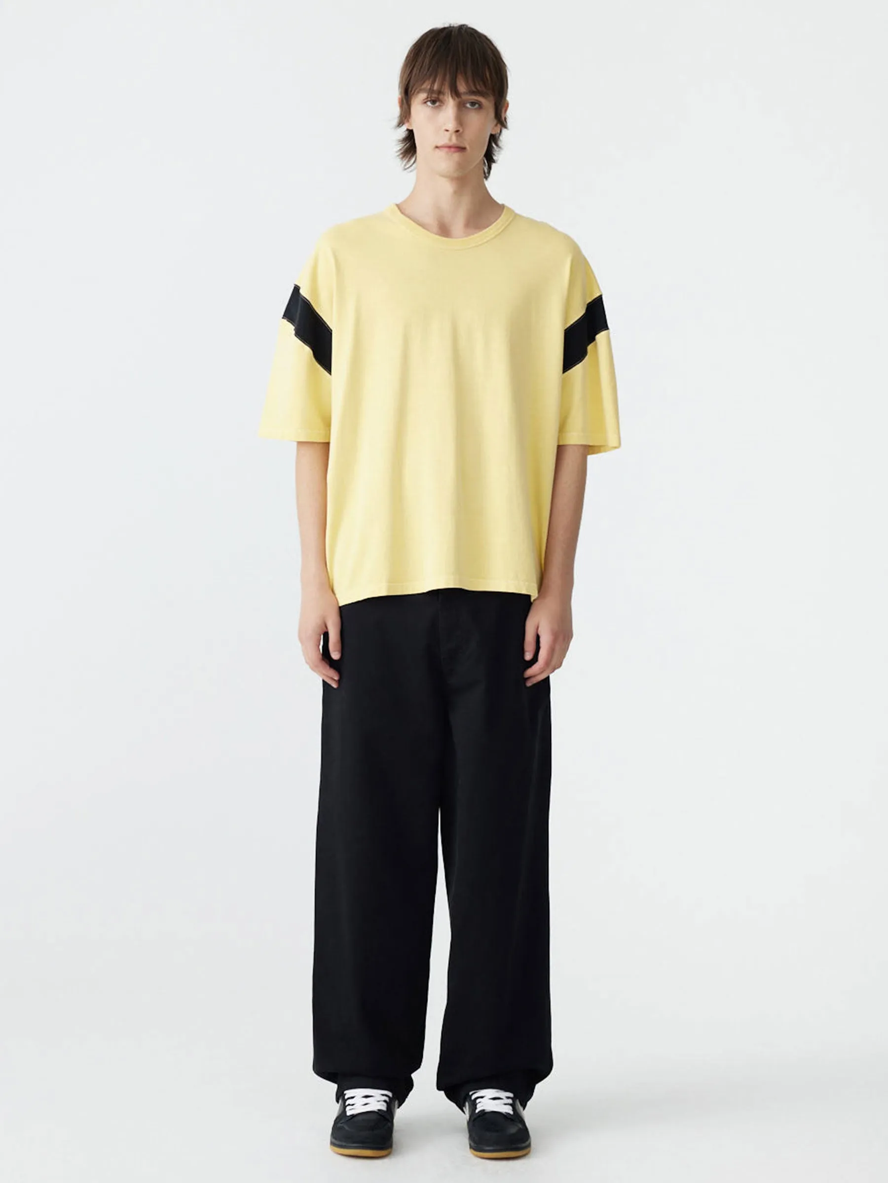 Dyed Oversized Rib Detail T-Shirt sold by Bassike product image thumbnail 2