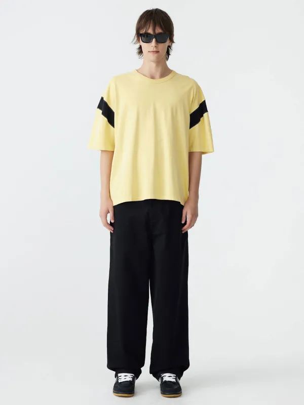 Dyed Oversized Rib Detail T-Shirt sold by Bassike