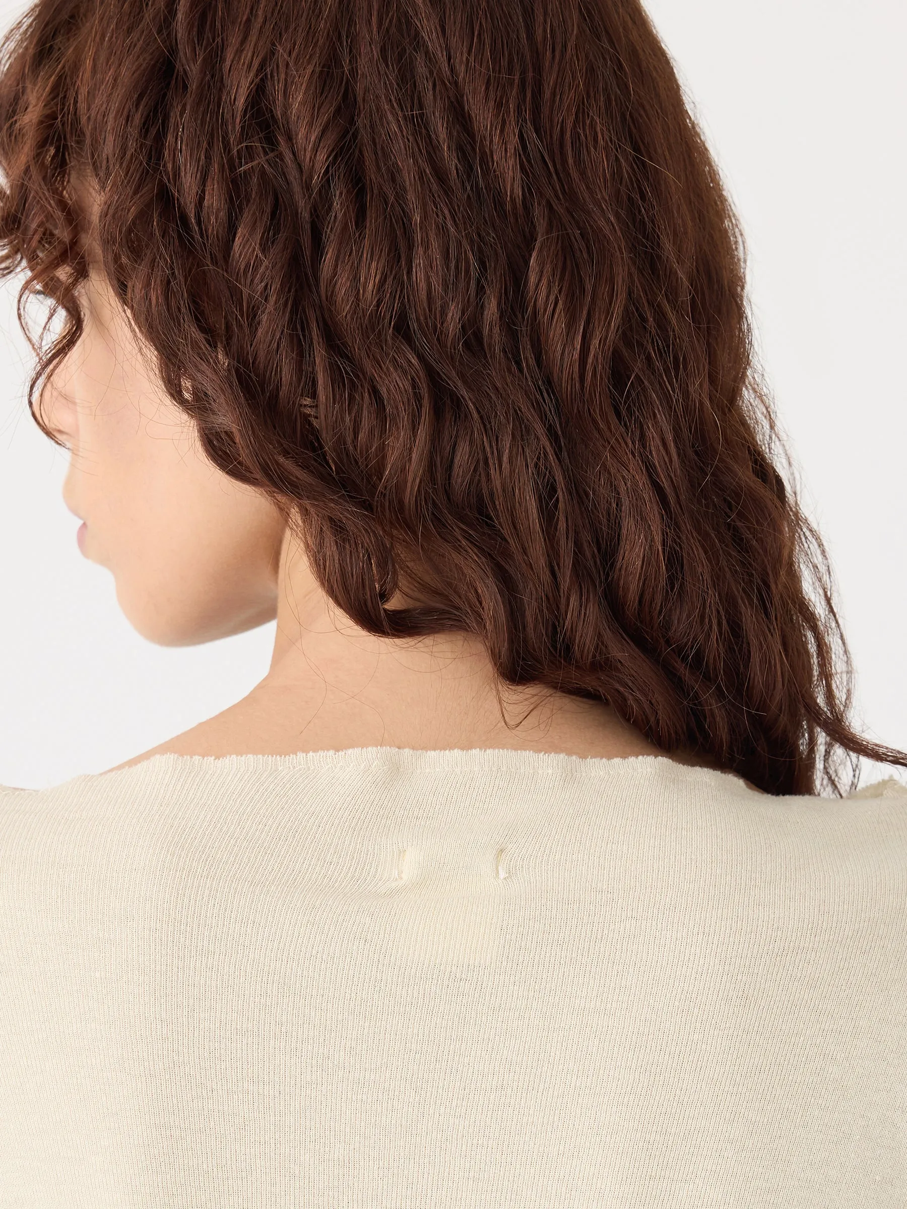 Front Seam Rib Long Sleeve T-Shirt sold by Bassike product image thumbnail 4