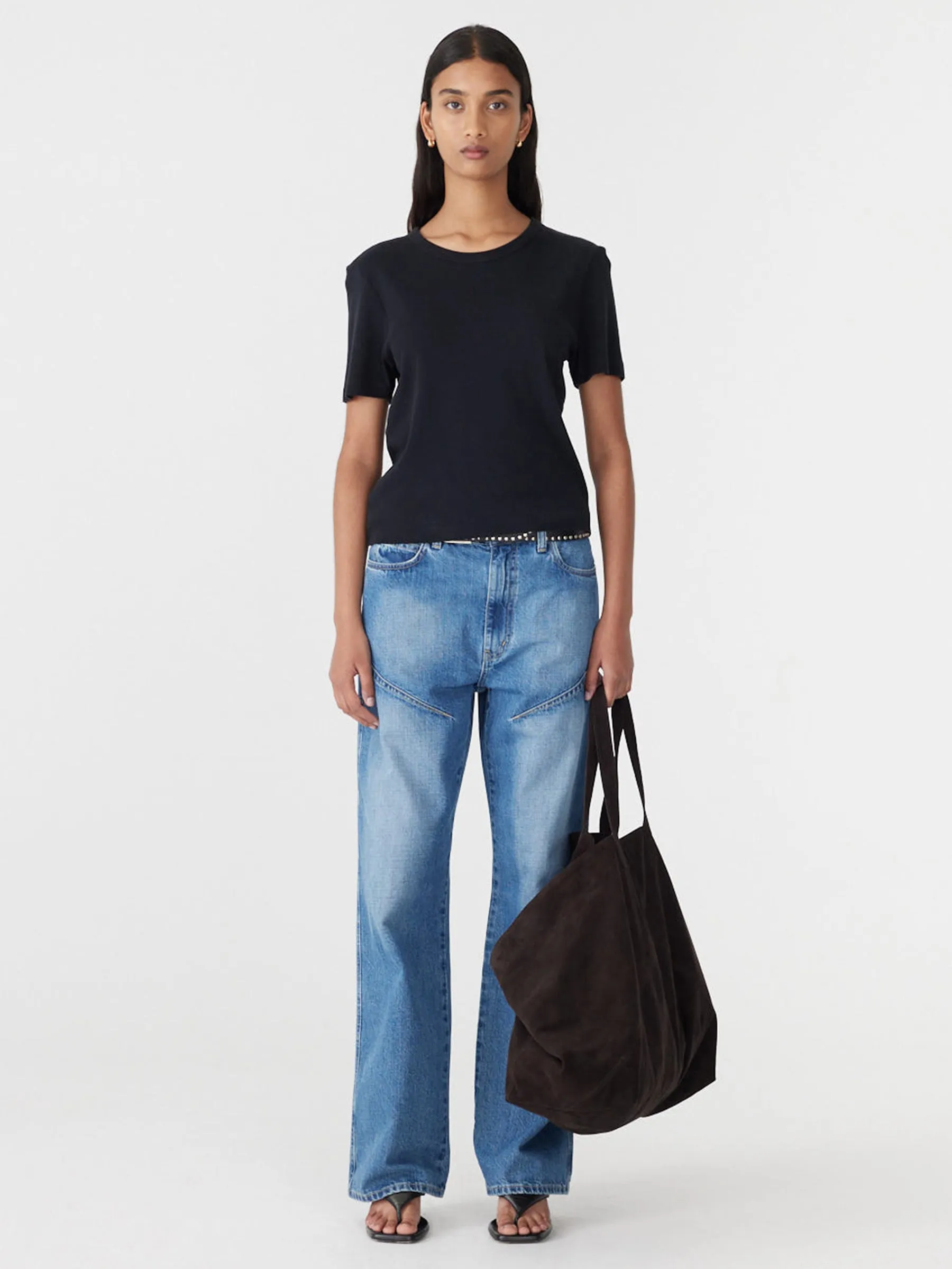 Minimal Suede Tote sold by Bassike product image thumbnail 2