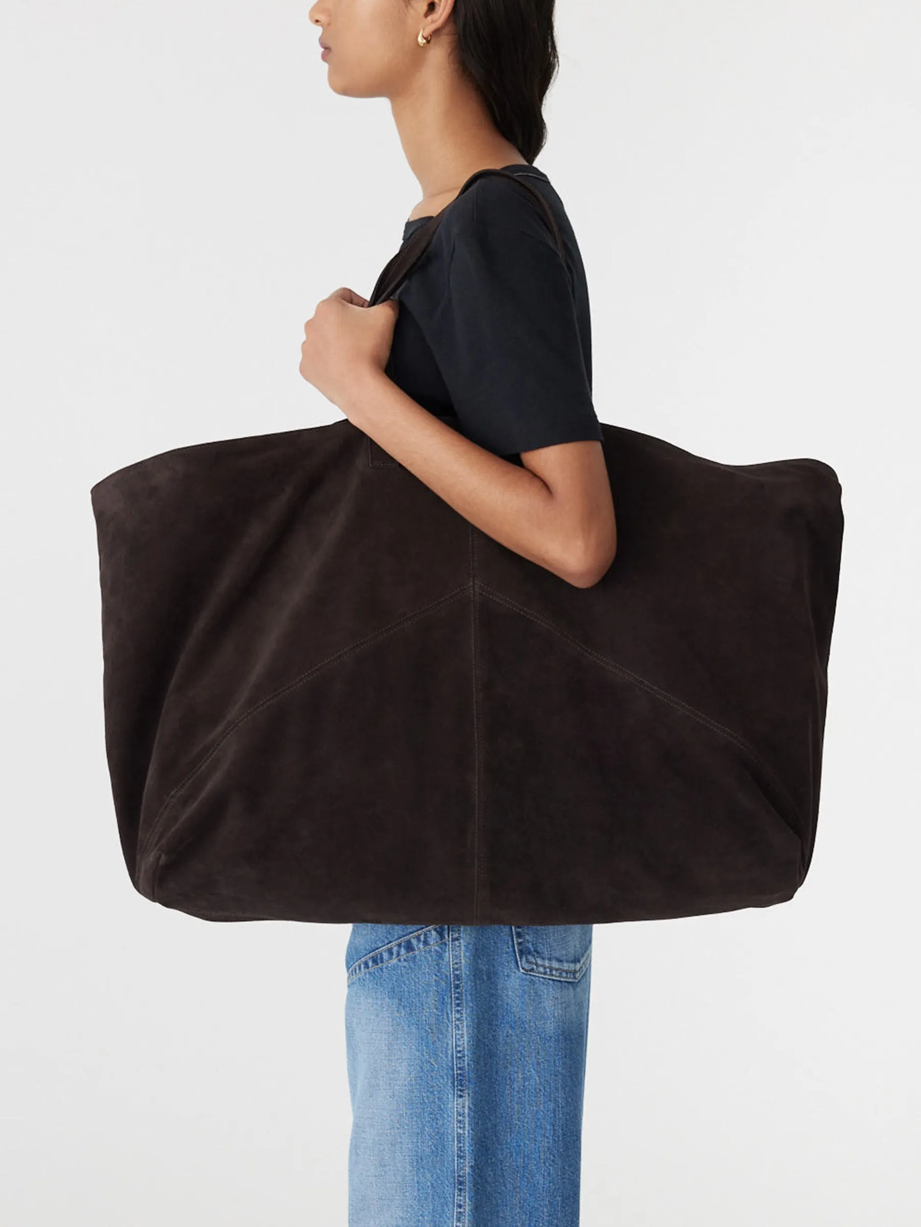 Minimal Suede Tote sold by Bassike product image thumbnail 4
