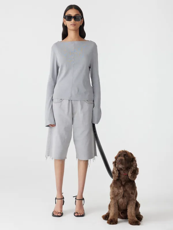 Front Seam Rib Long Sleeve T-Shirt sold by Bassike