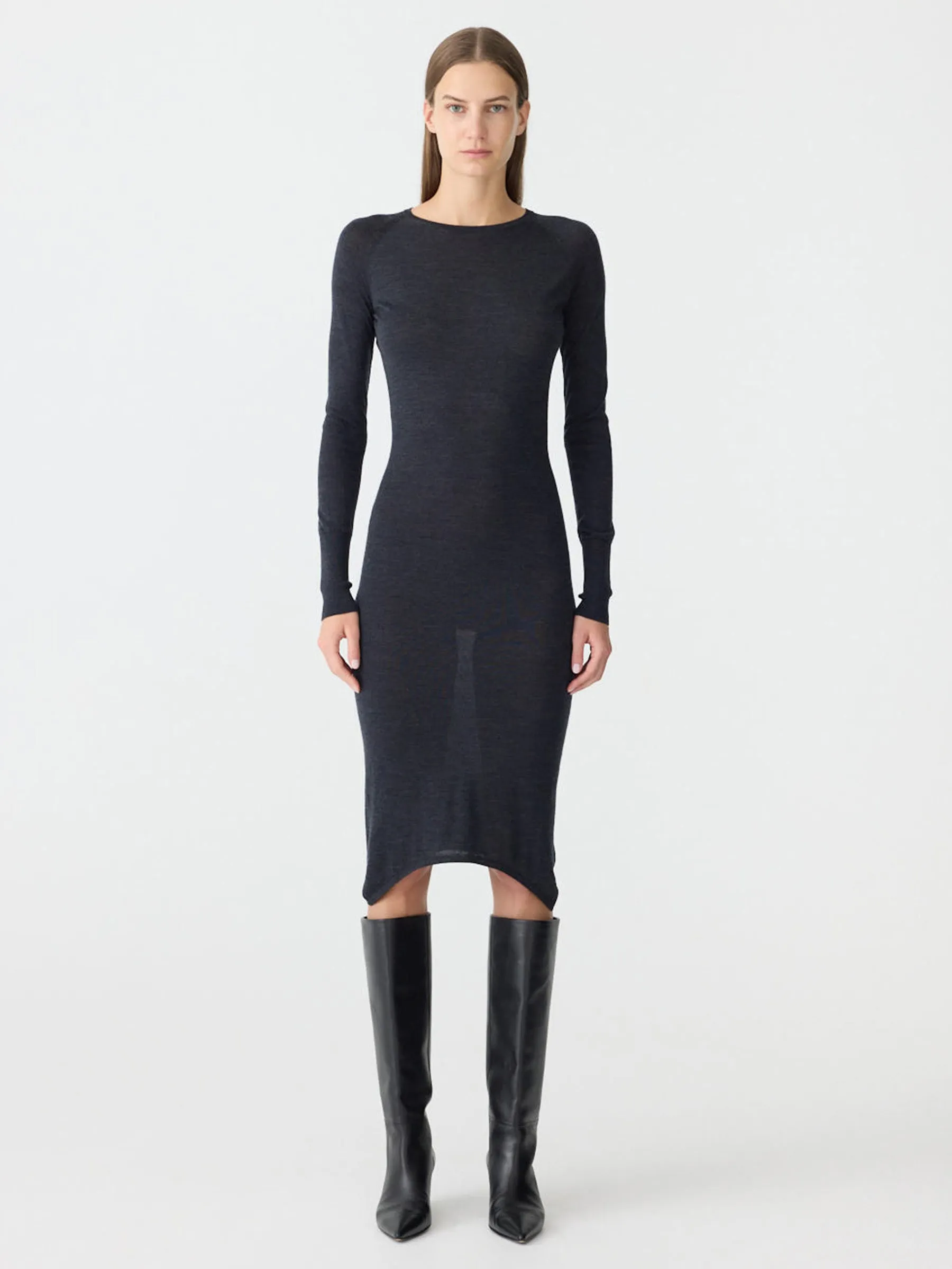 Slim Crew Neck Dress sold by Bassike product image thumbnail 3
