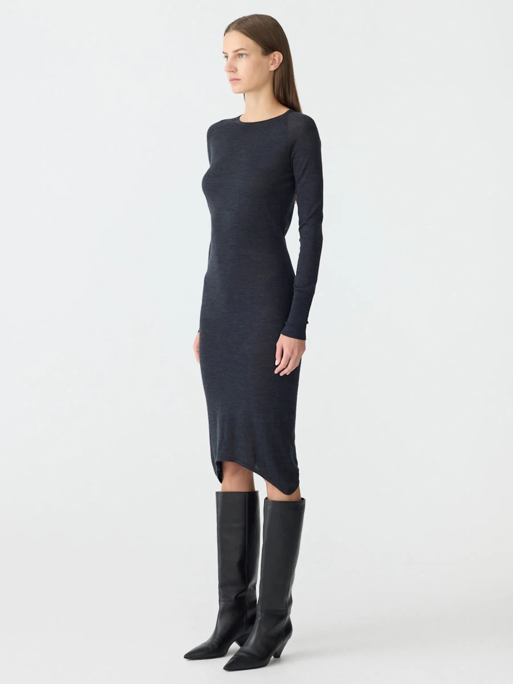 Slim Crew Neck Dress sold by Bassike product image thumbnail 2