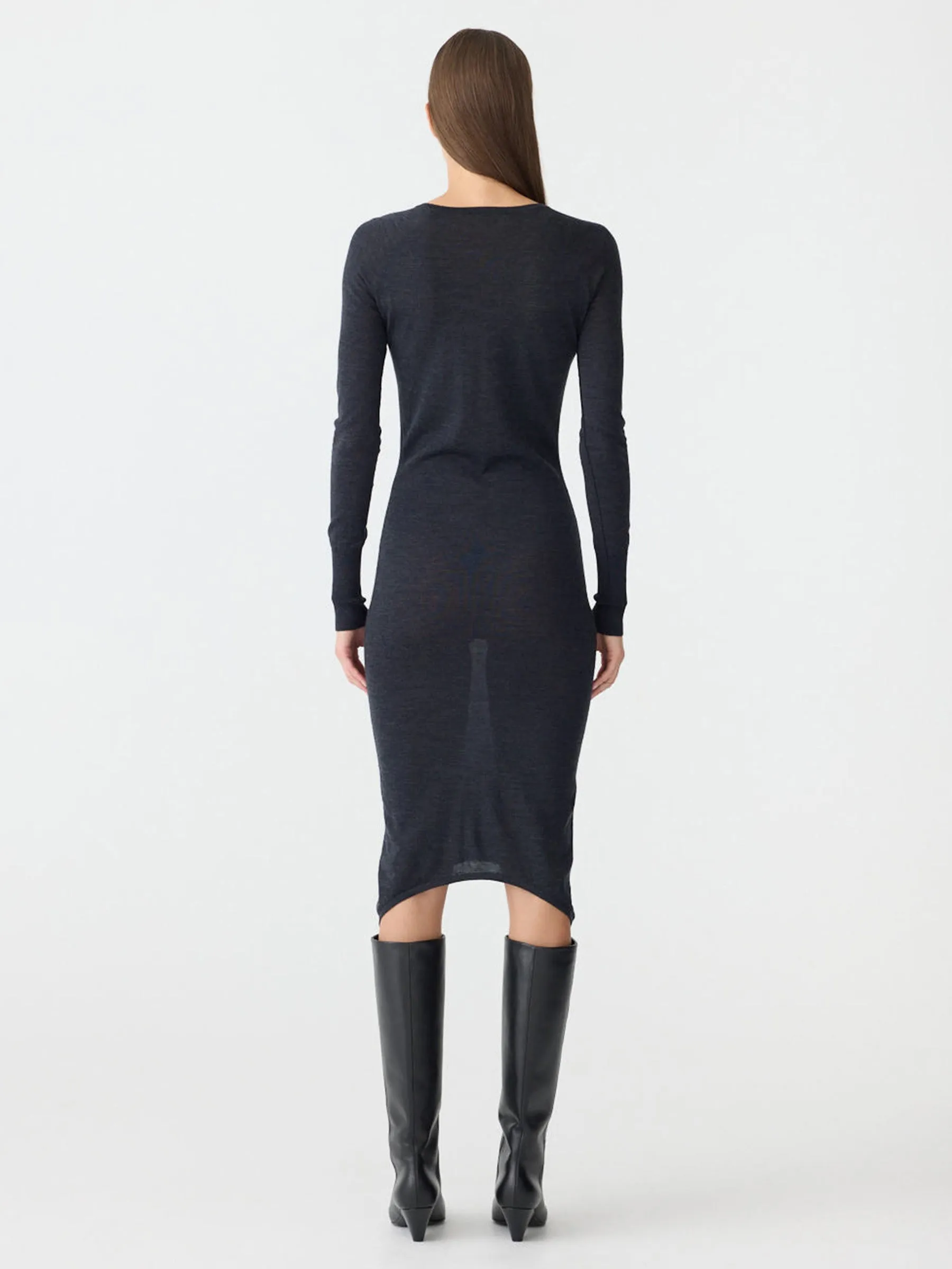 Slim Crew Neck Dress sold by Bassike product image thumbnail 4