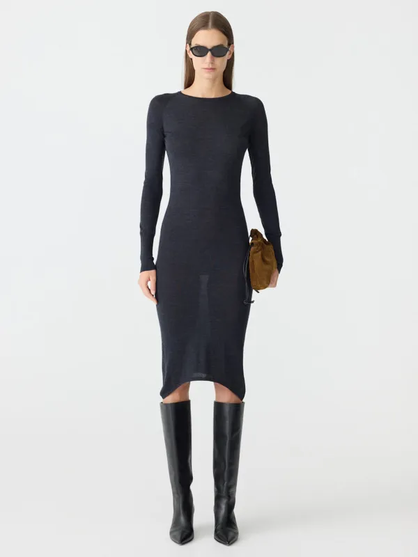 Slim Crew Neck Dress sold by Bassike