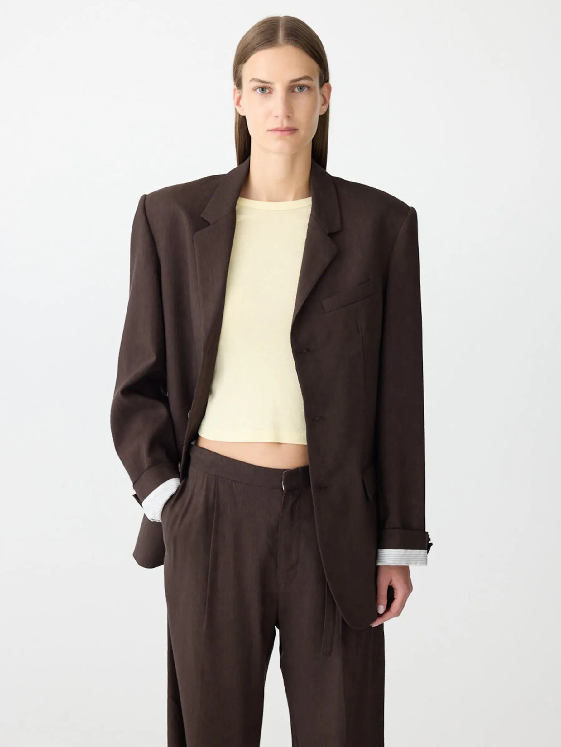 Soft Tailored Jacket sold by Bassike product image thumbnail 3