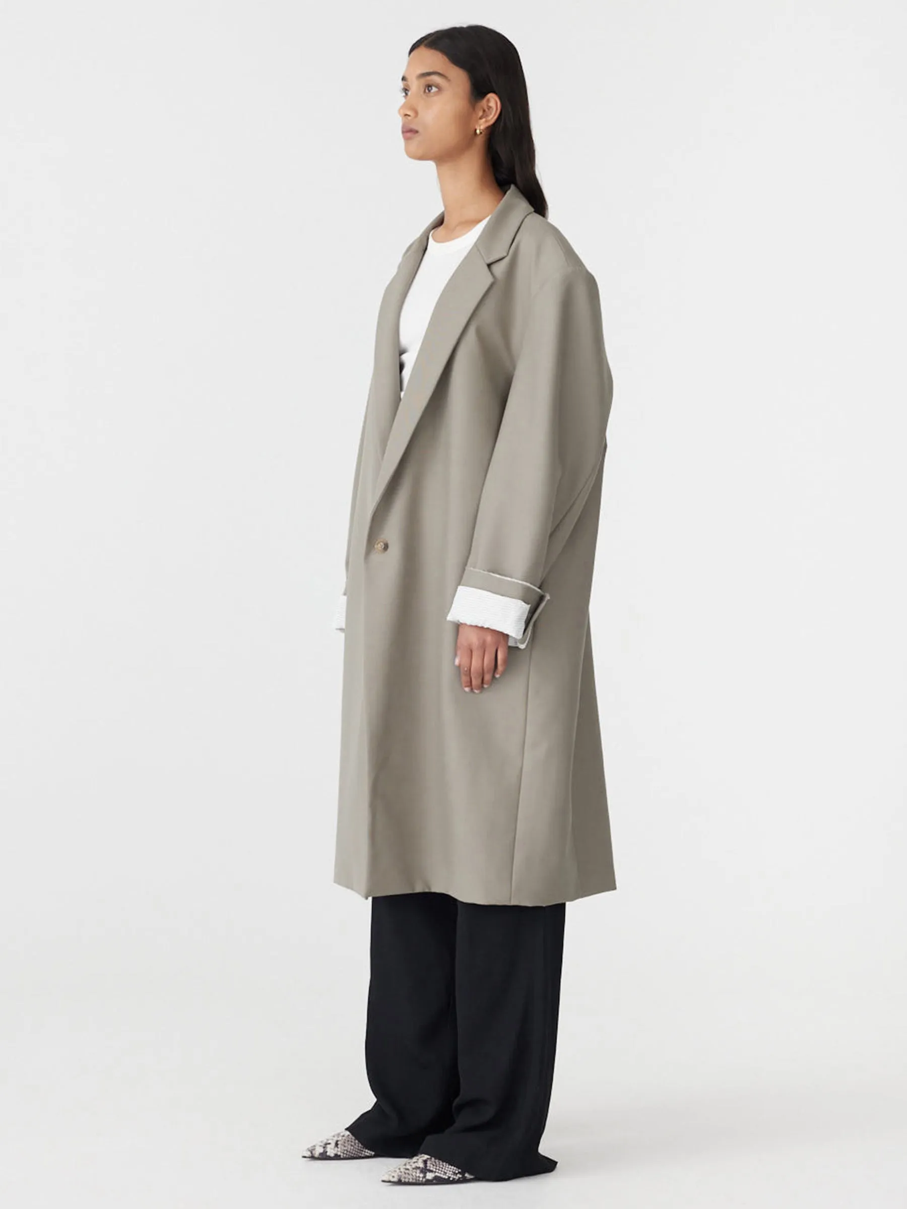 Soft Tailored Longerline Jacket sold by Bassike product image thumbnail 2