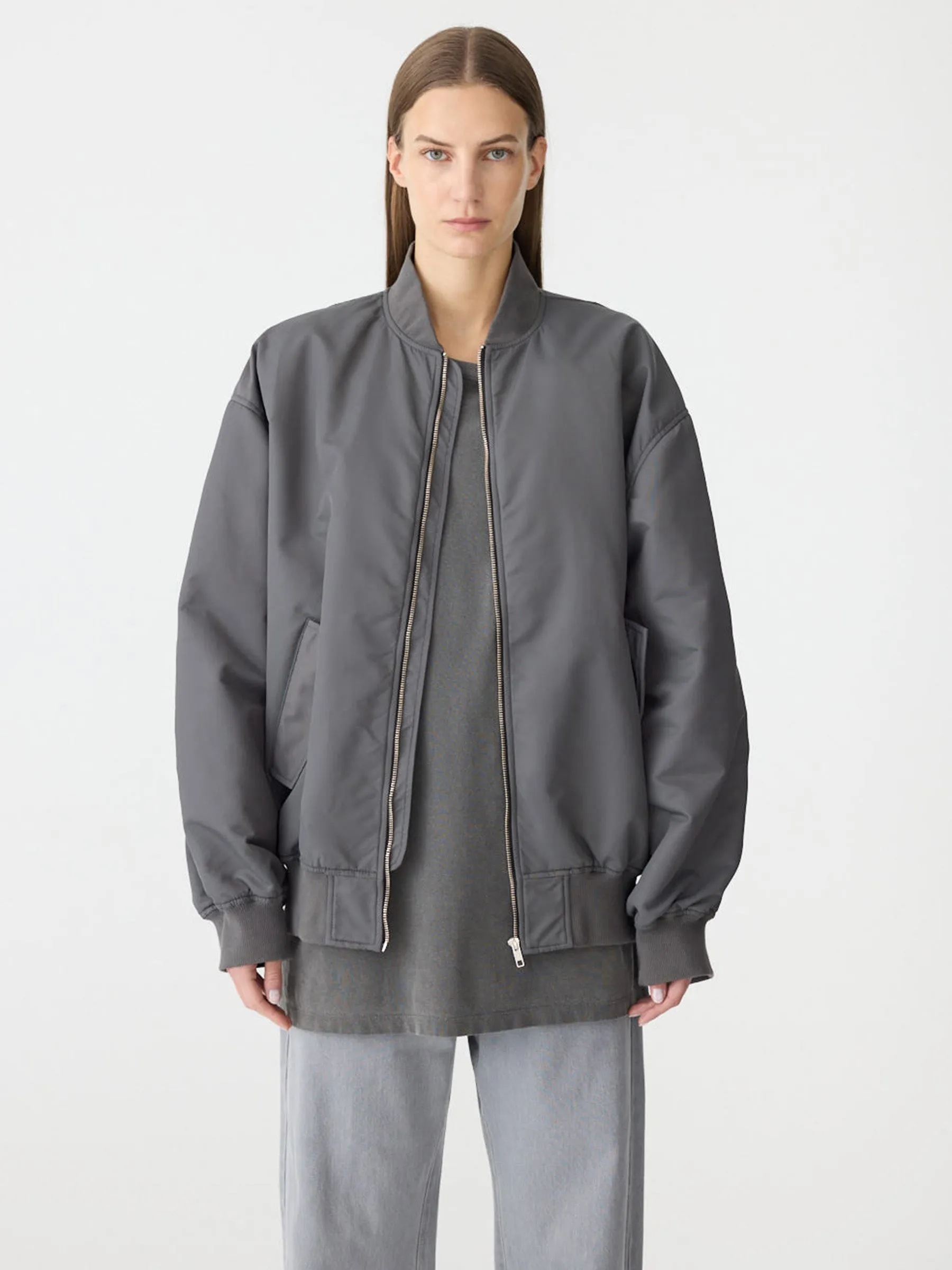 Universal Recycled Nylon Bomber sold by Bassike product image thumbnail 3