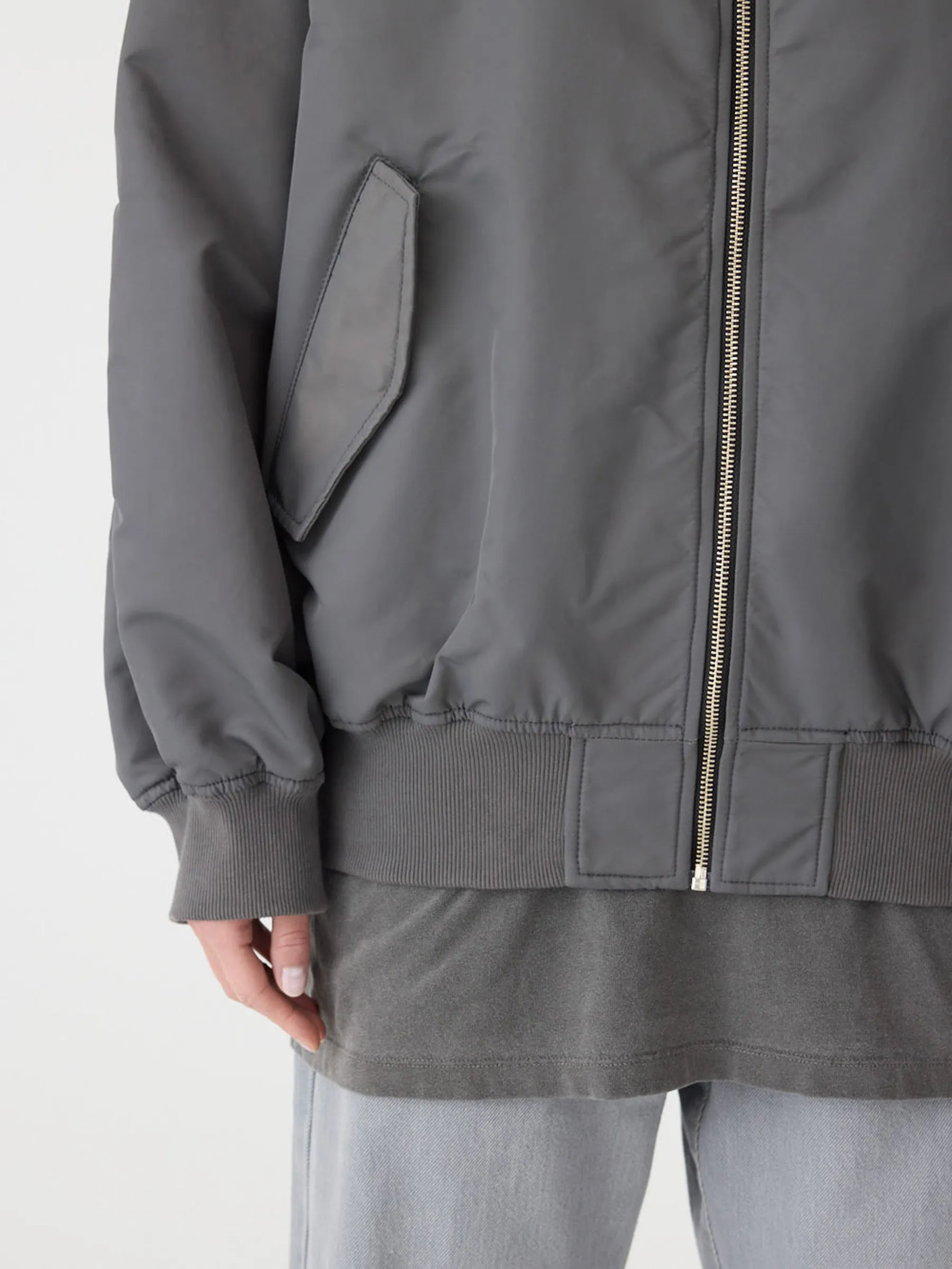 Universal Recycled Nylon Bomber sold by Bassike product image thumbnail 5