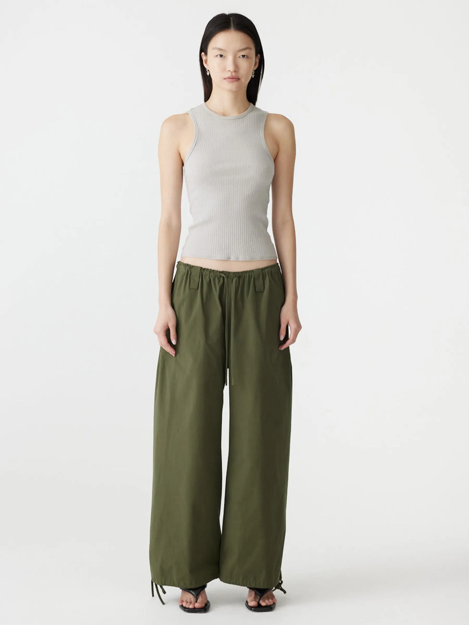 Drawstring Detail Pull On Pant sold by Bassike