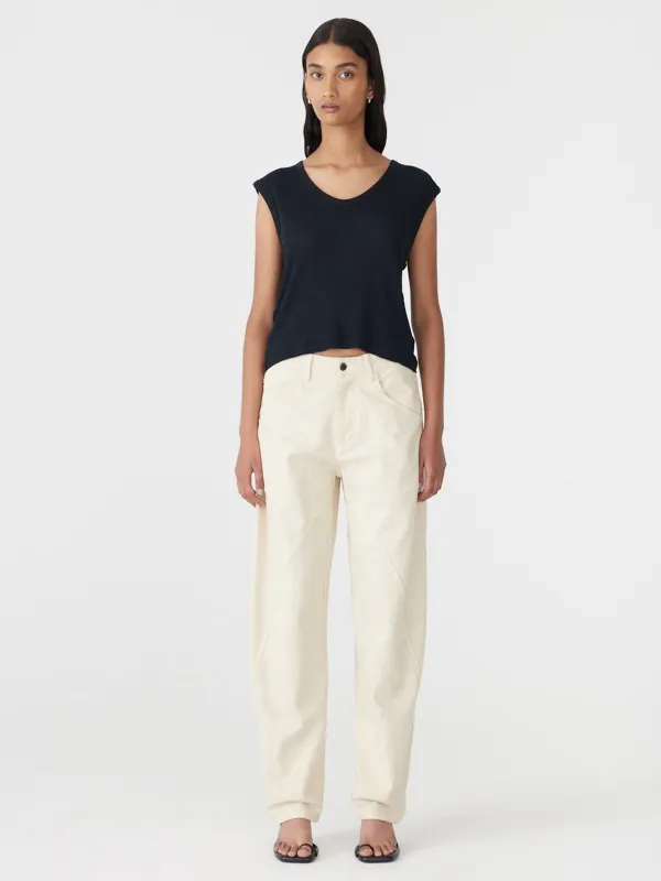 Twill Paneled Curve Pant made by Bassike