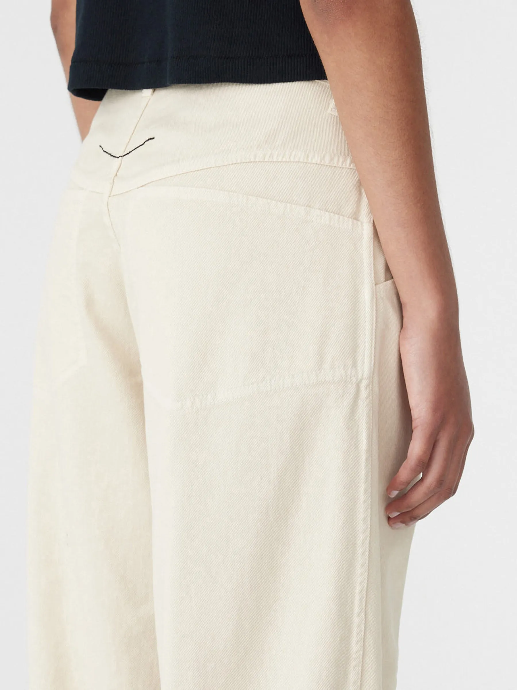 Twill Paneled Curve Pant sold by Bassike product image thumbnail 5