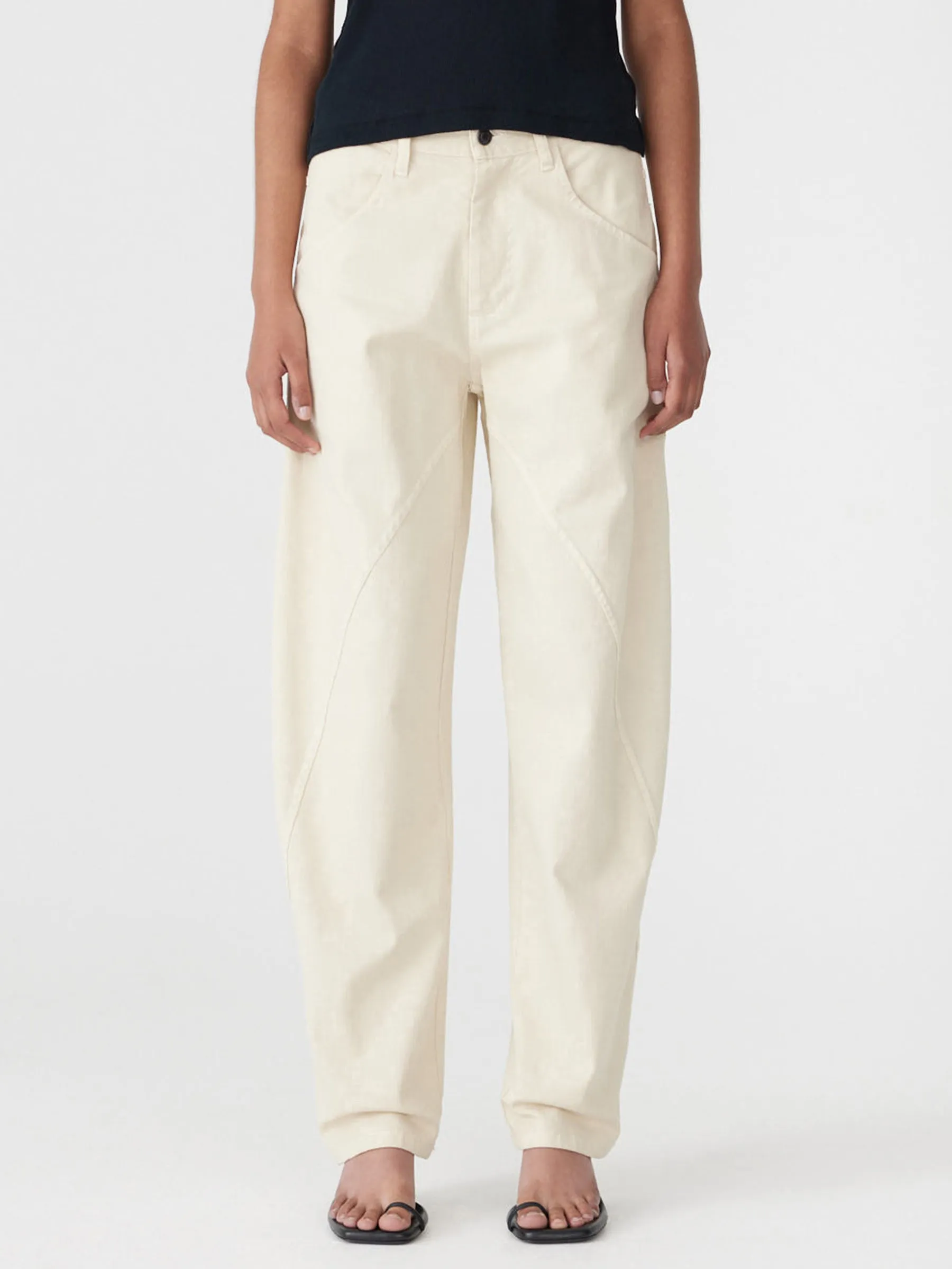 Twill Paneled Curve Pant sold by Bassike product image thumbnail 2
