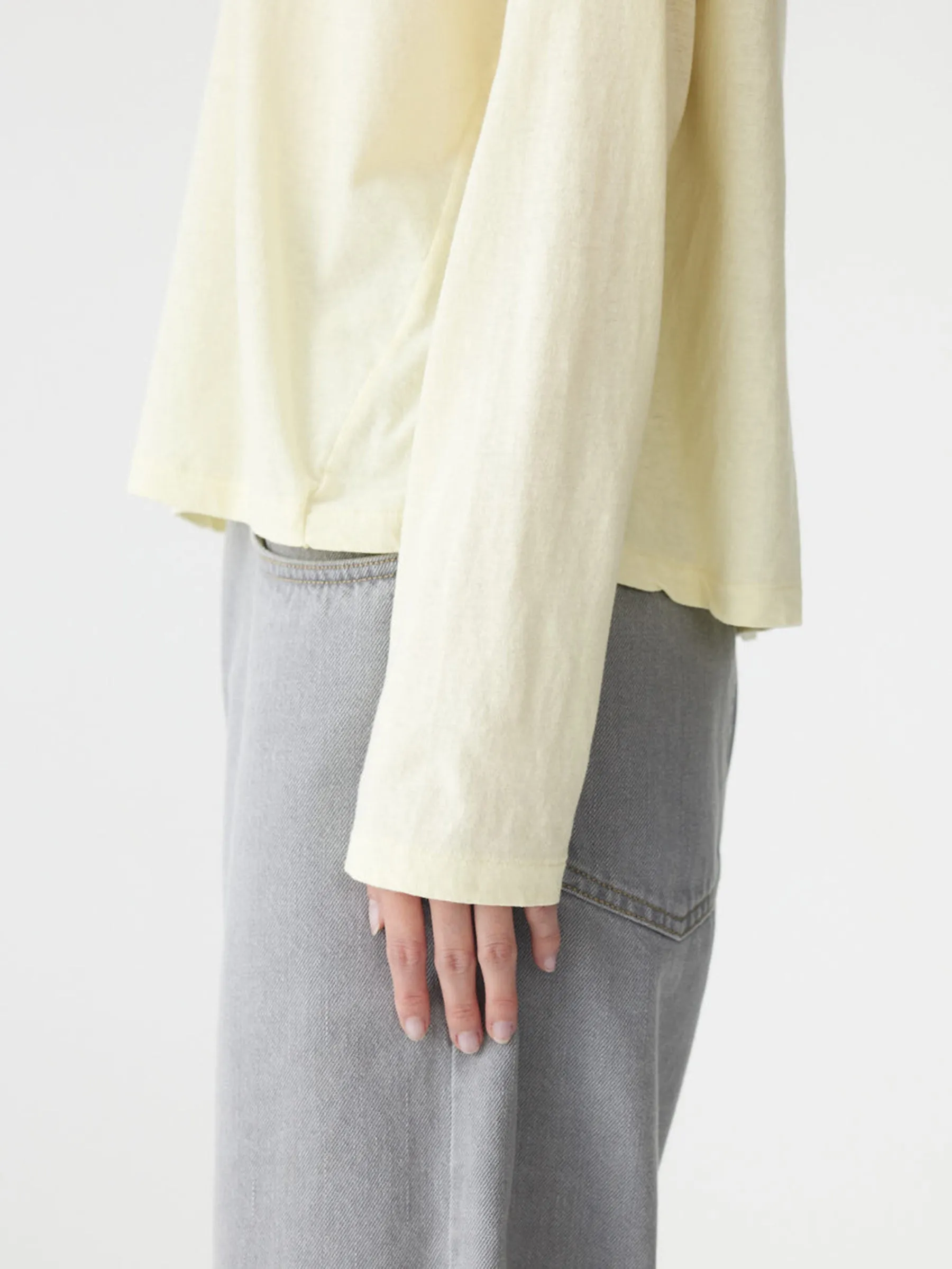 Slouch Superfine Long Sleeve T-Shirt sold by Bassike product image thumbnail 4