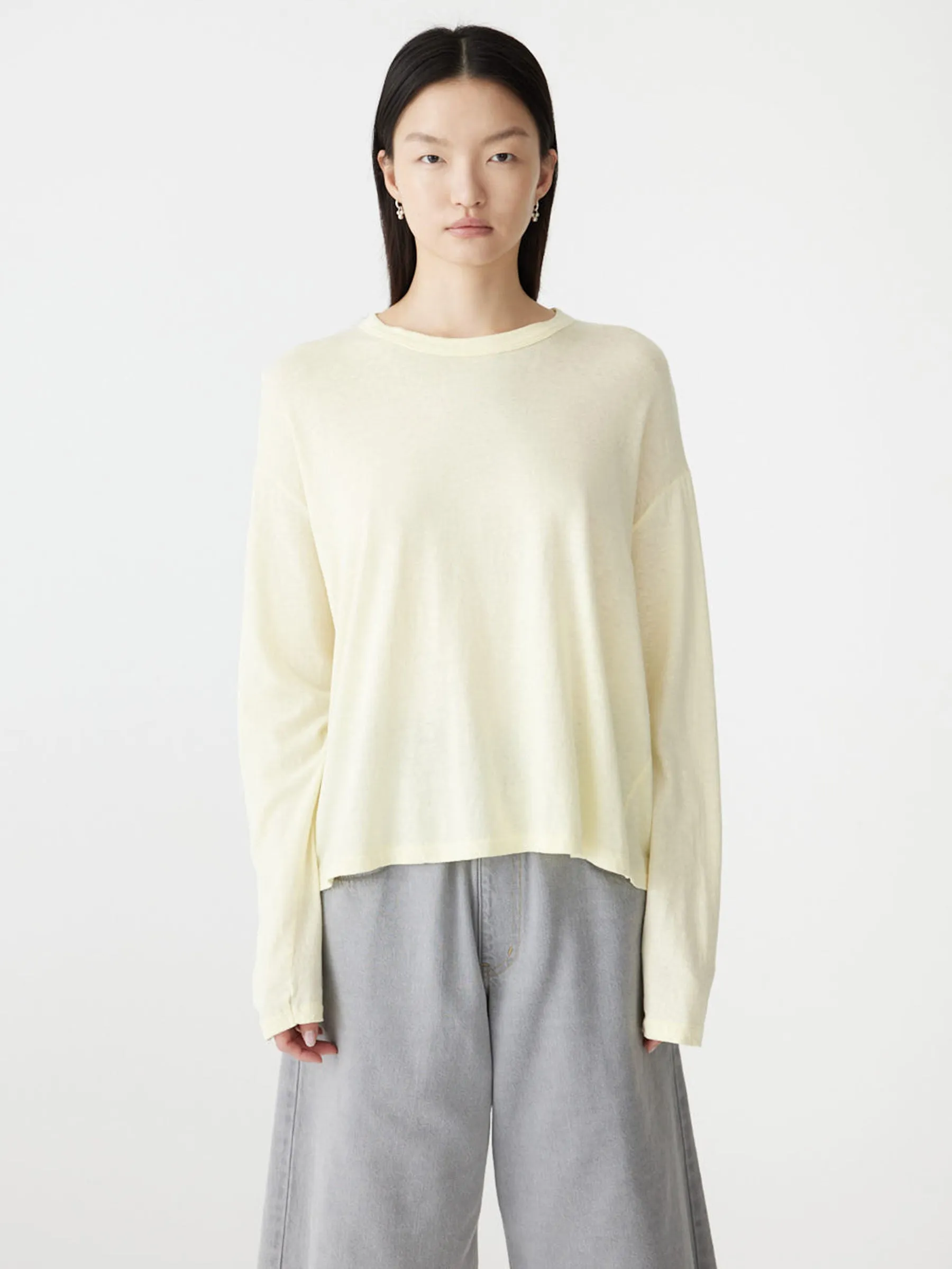 Slouch Superfine Long Sleeve T-Shirt sold by Bassike product image thumbnail 2