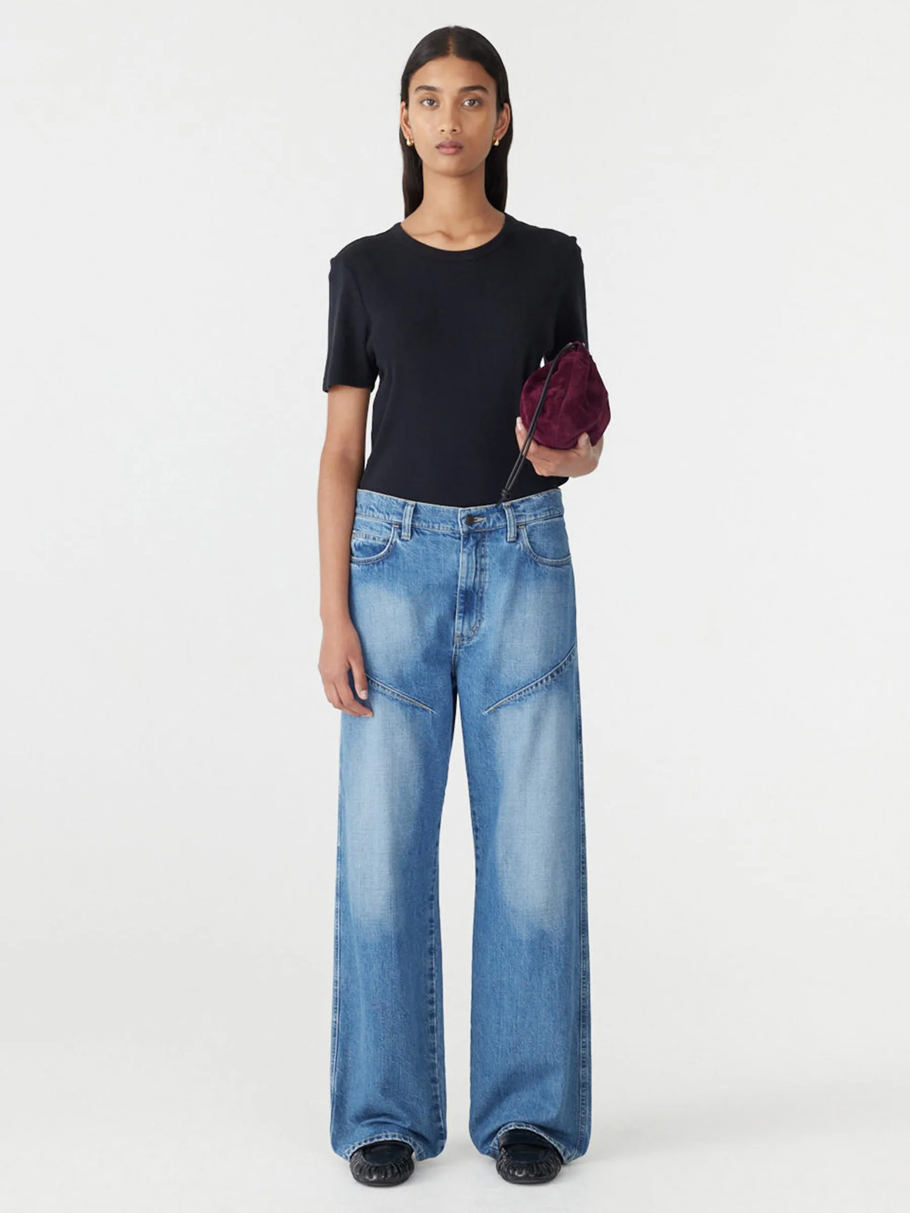 Small Suede Pouch sold by Bassike product image thumbnail 2