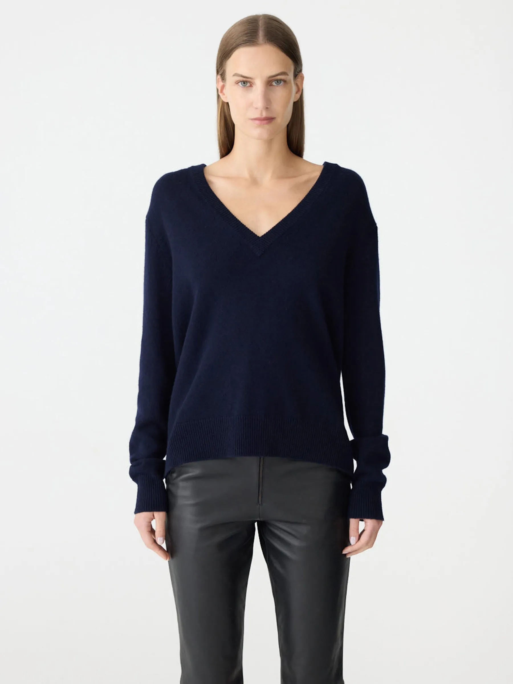 Low V Neck Slouch Knit sold by Bassike product image thumbnail 2