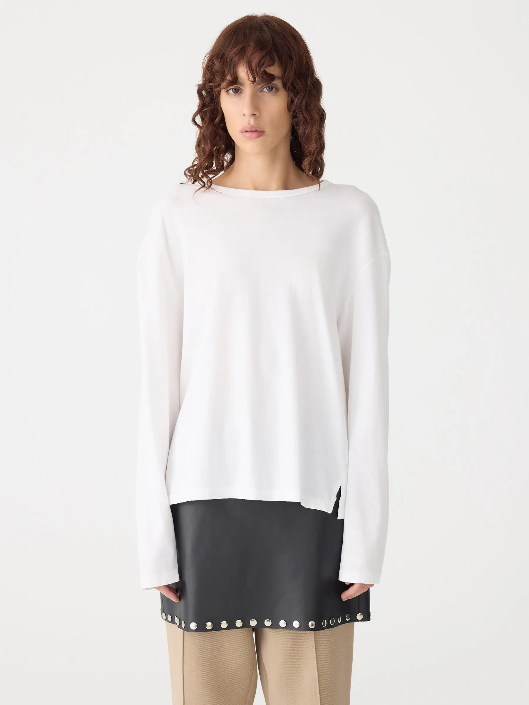 Boyfriend Heritage Long Sleeve T-Shirt sold by Bassike product image thumbnail 2