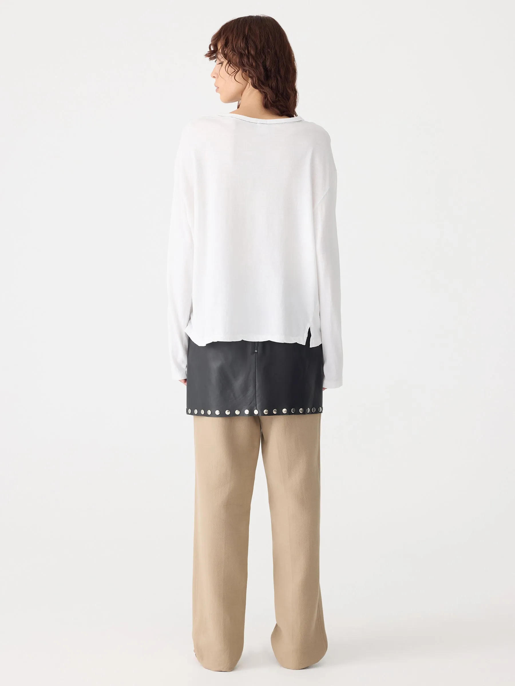 Boyfriend Heritage Long Sleeve T-Shirt sold by Bassike product image thumbnail 4