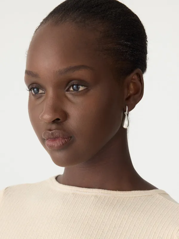 Released From Love Detachable Teardrop Hoop sold by Bassike