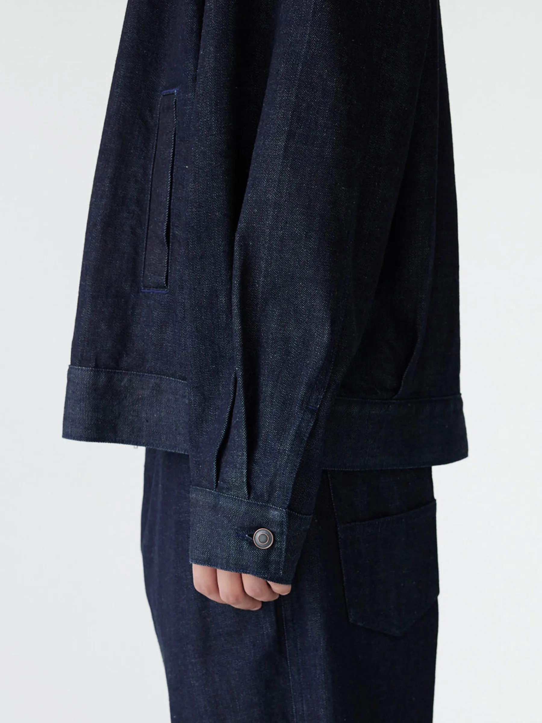 Denim Zip Up Jacket sold by Bassike product image thumbnail 4