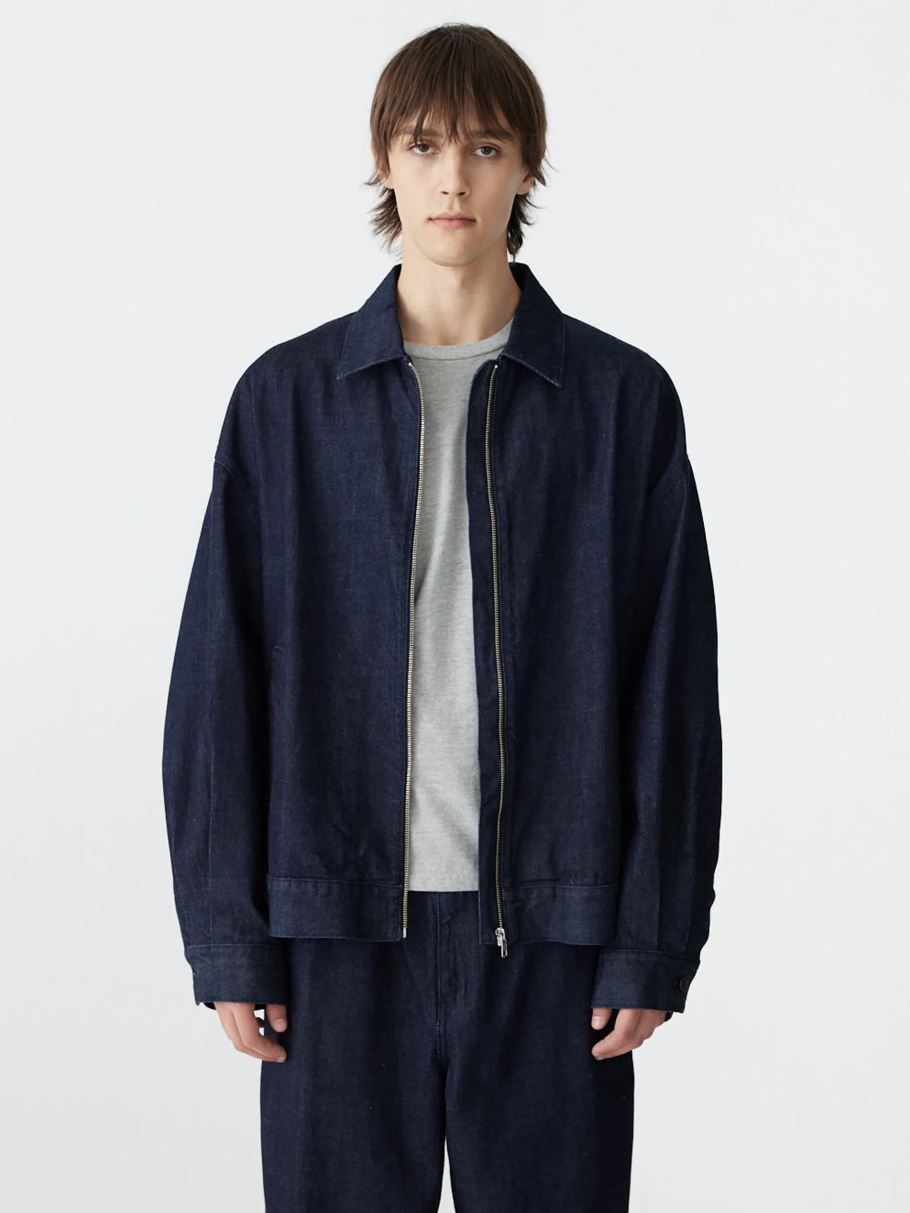 Denim Zip Up Jacket sold by Bassike product image thumbnail 2