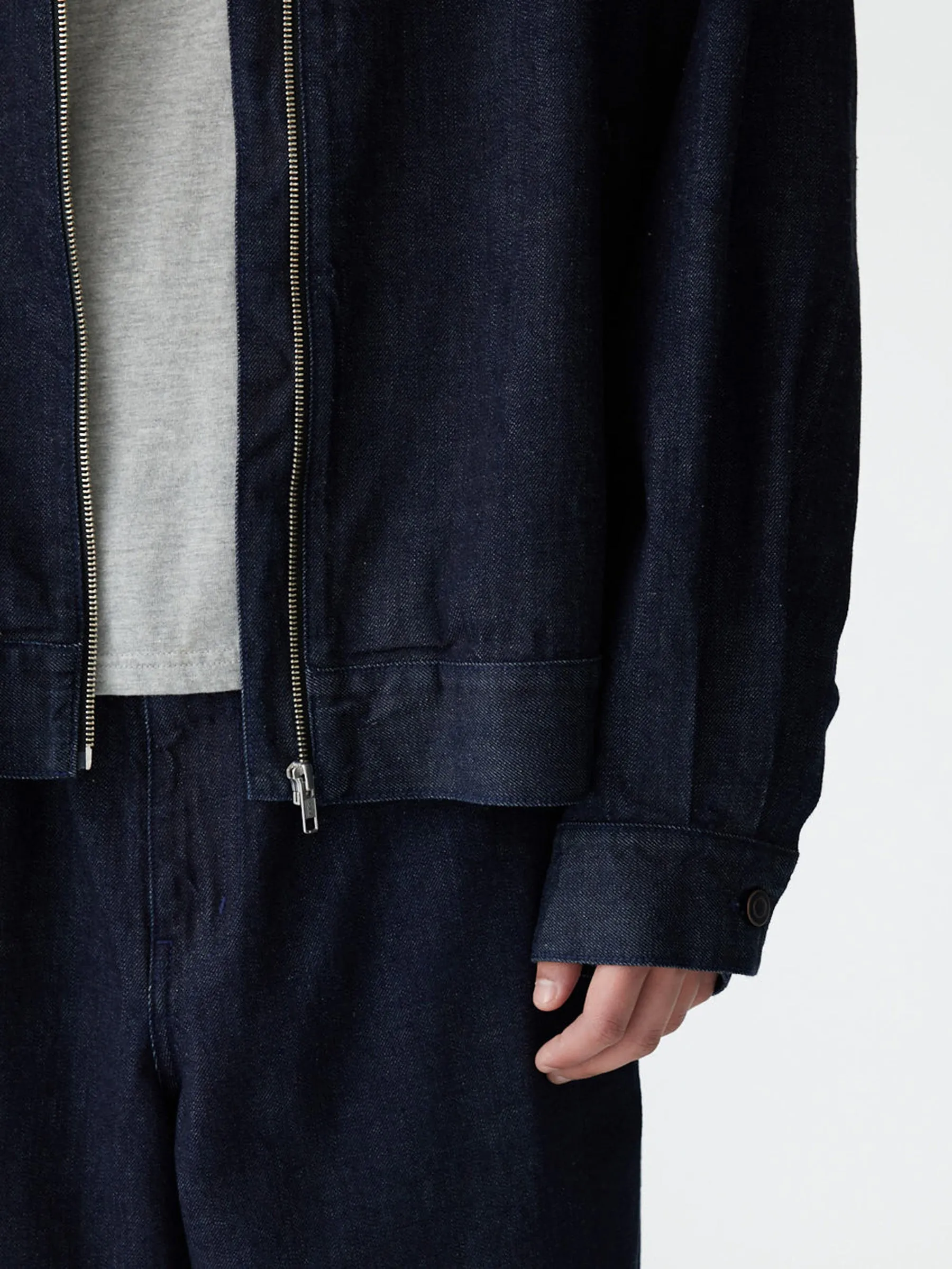 Denim Zip Up Jacket sold by Bassike product image thumbnail 3