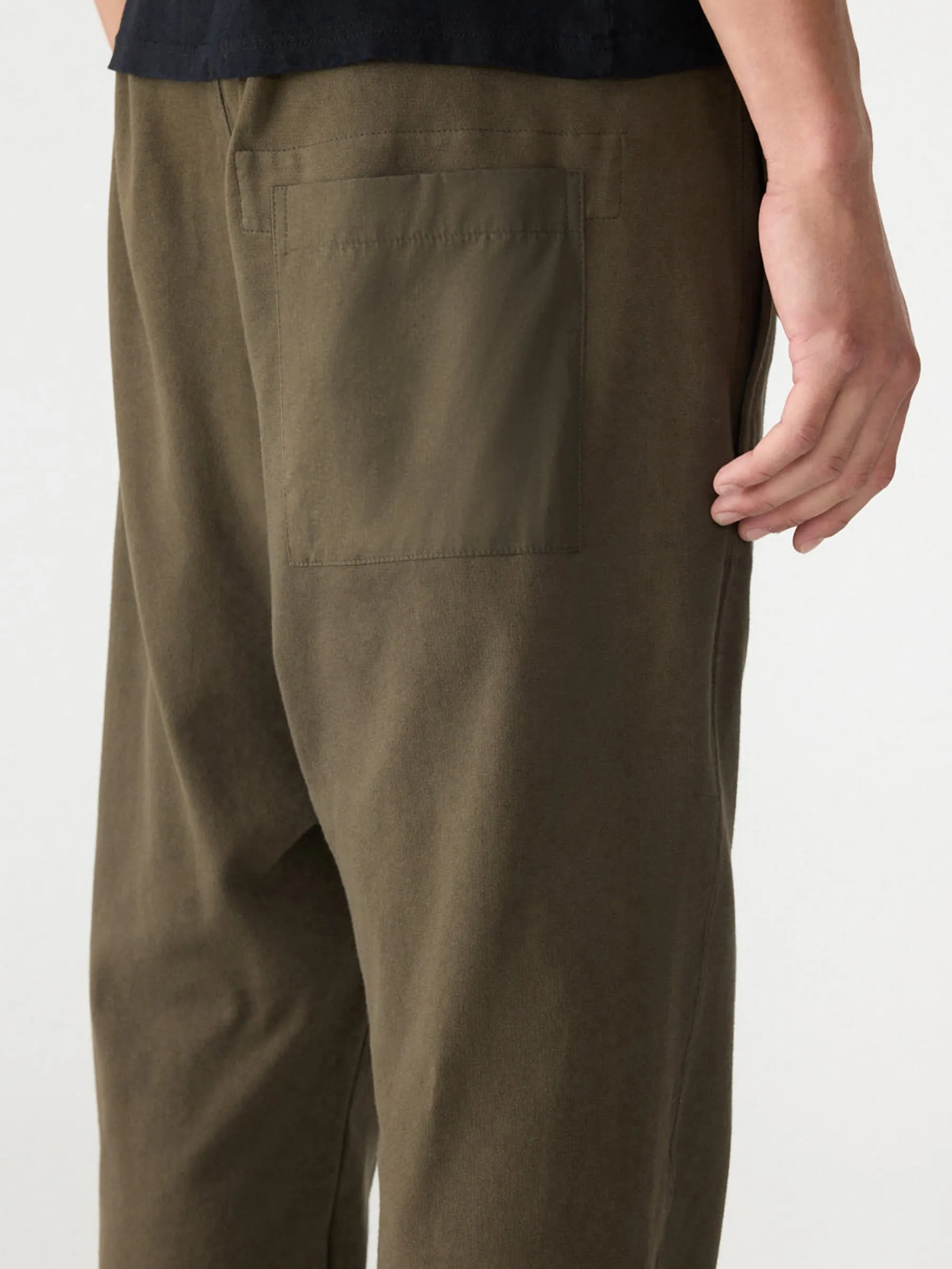 Raw Hem Utility Terry Pant sold by Bassike product image thumbnail 4