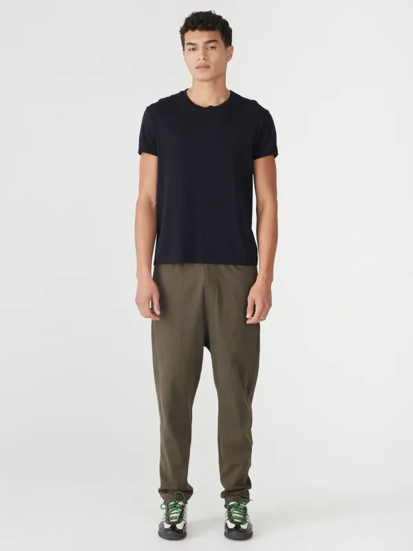 Raw Hem Utility Terry Pant made by Bassike