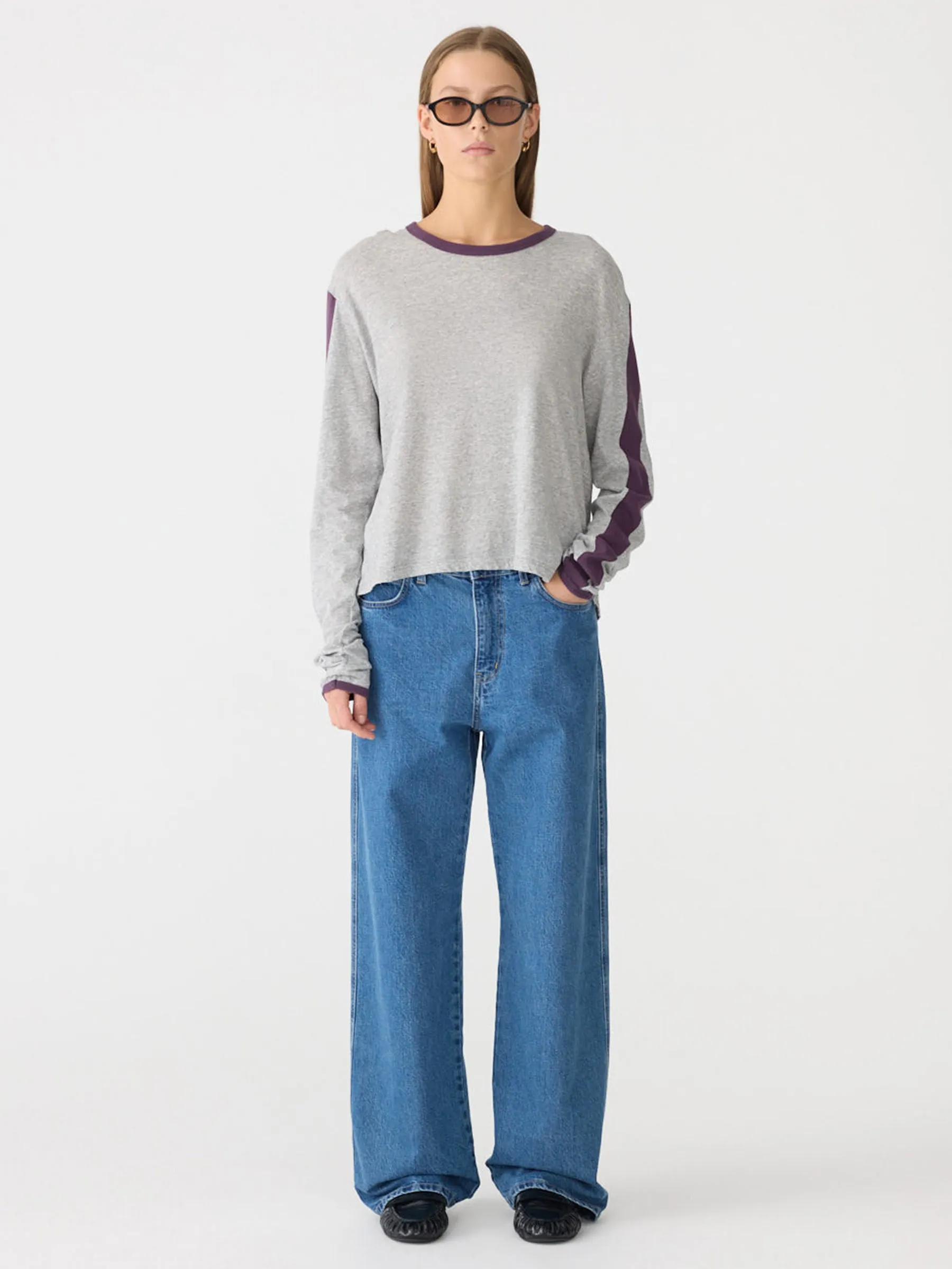 Racer Sleeve Long Sleeve T-Shirt sold by Bassike