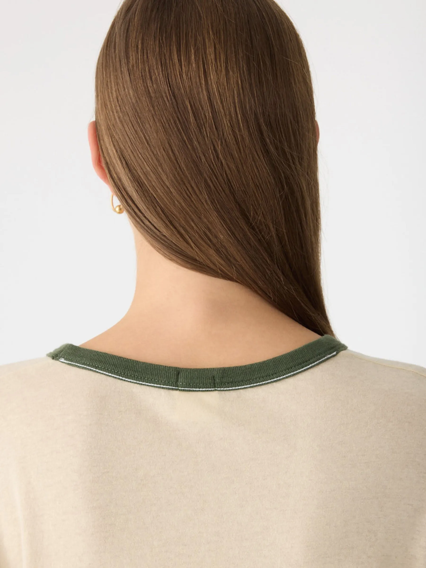 Racer Sleeve Long Sleeve T-Shirt sold by Bassike product image thumbnail 5