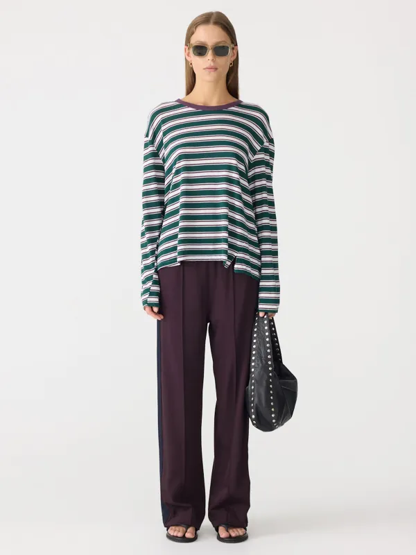 Stripe Boyfriend Long Sleeve T-Shirt made by Bassike