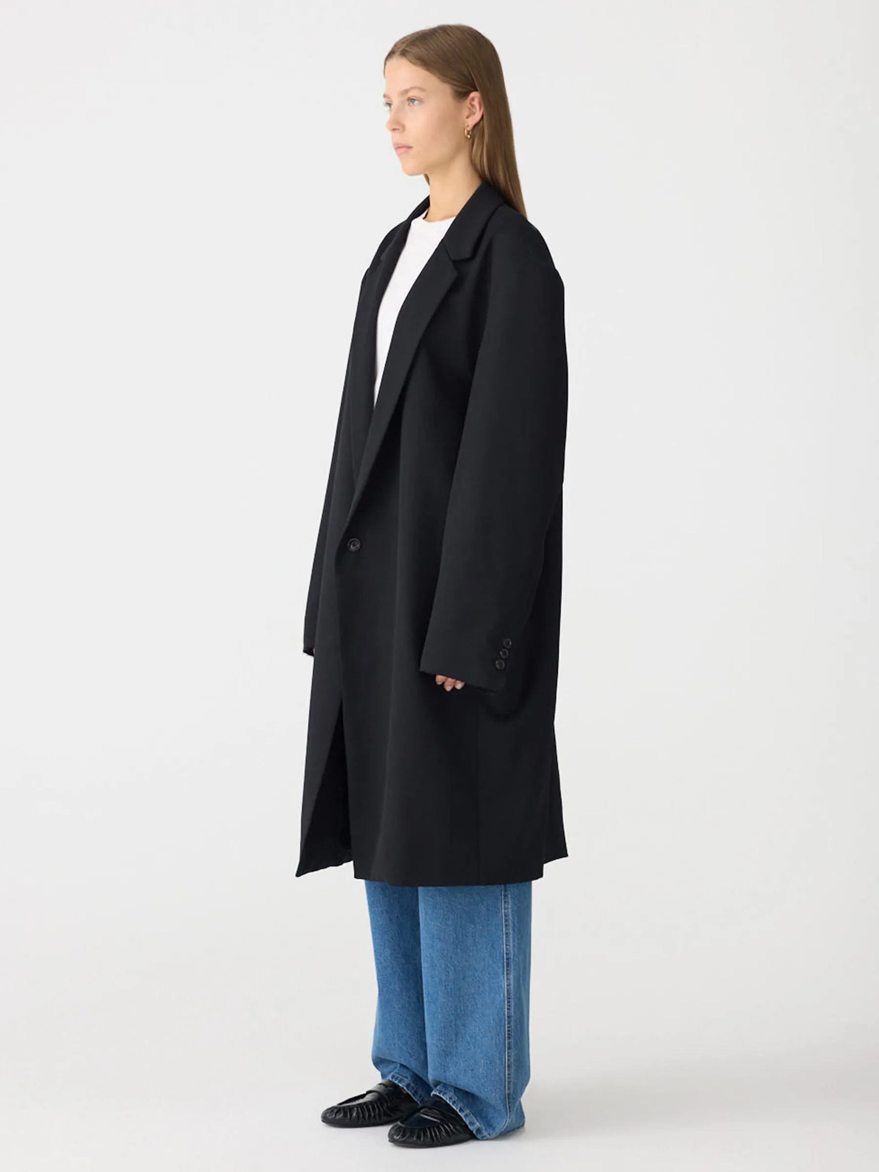 Soft Tailored Longerline Jacket sold by Bassike product image thumbnail 2