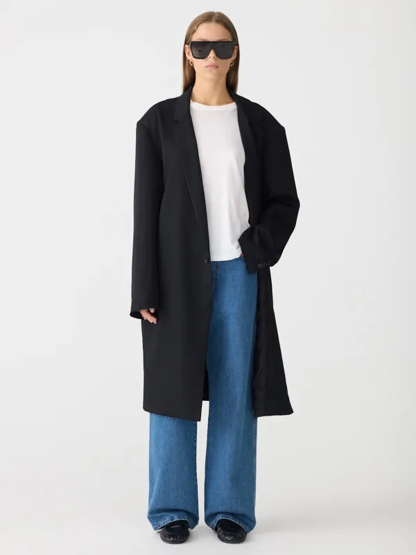 Soft Tailored Longerline Jacket made by Bassike