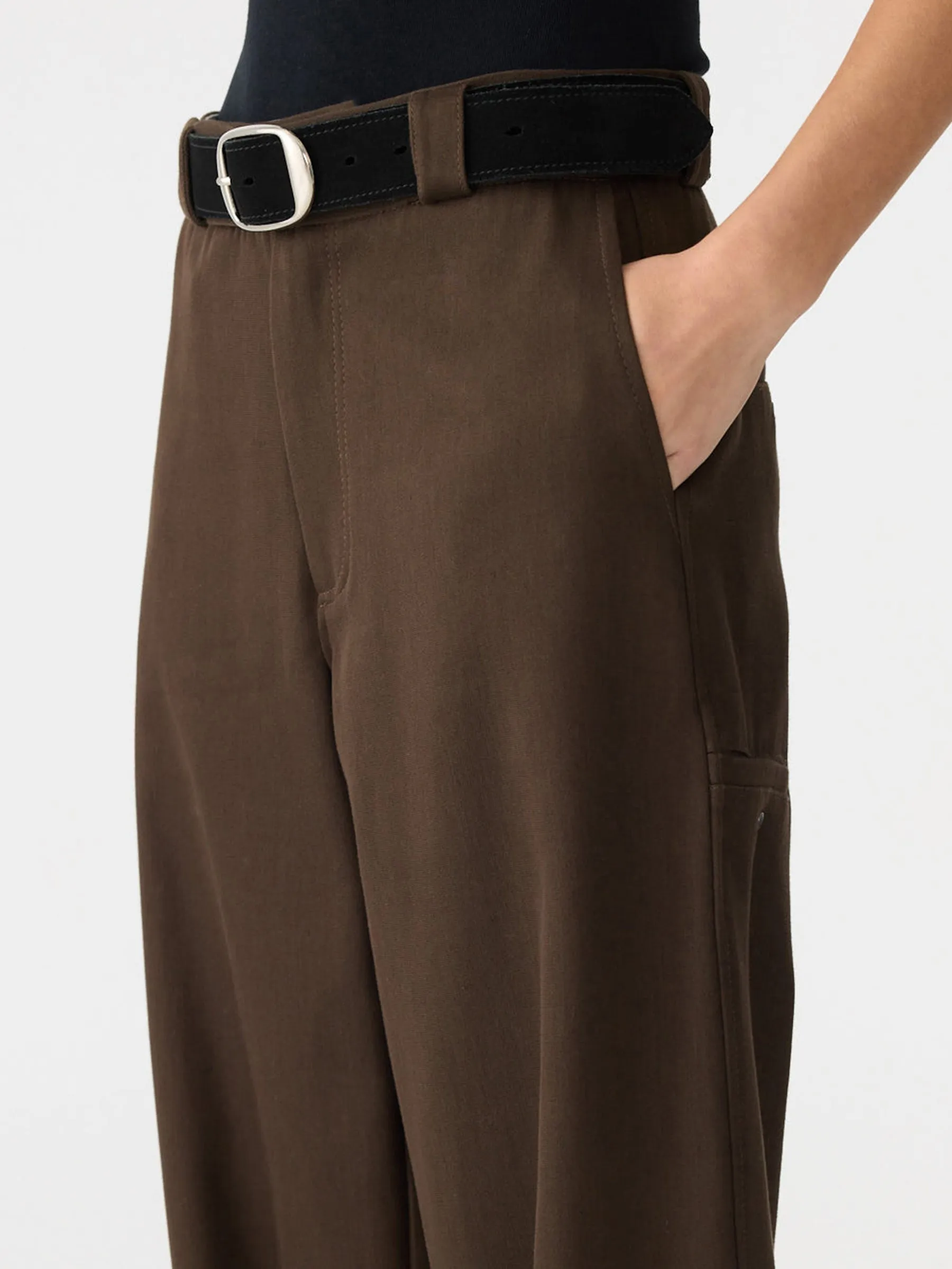 Double Twill Wide Leg Pant sold by Bassike product image thumbnail 3