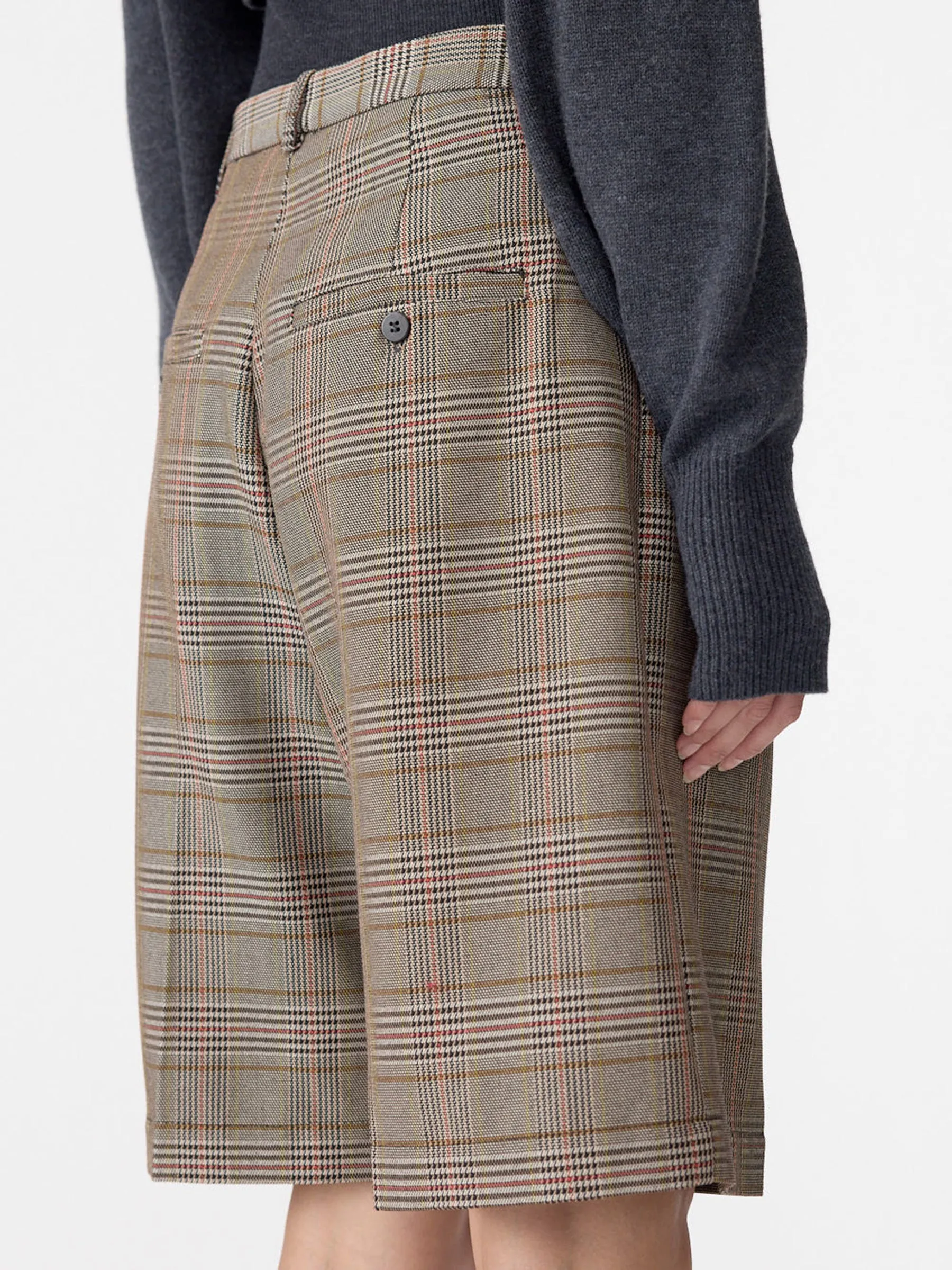 Pleated Check Short sold by Bassike product image thumbnail 3
