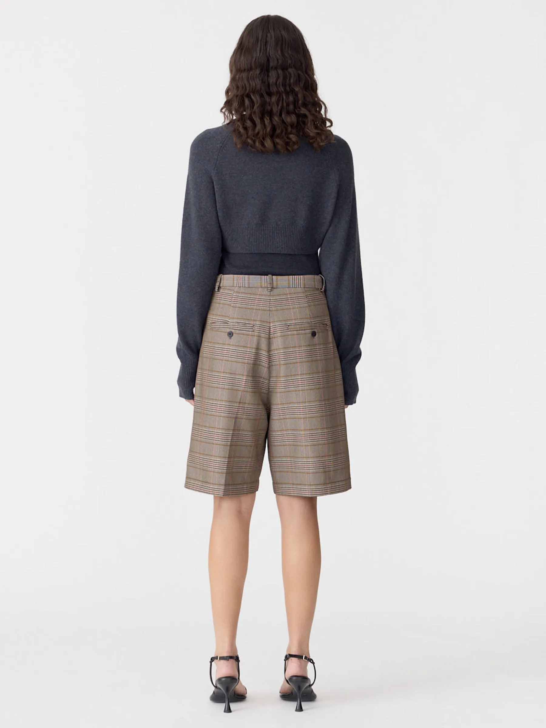Pleated Check Short sold by Bassike product image thumbnail 4
