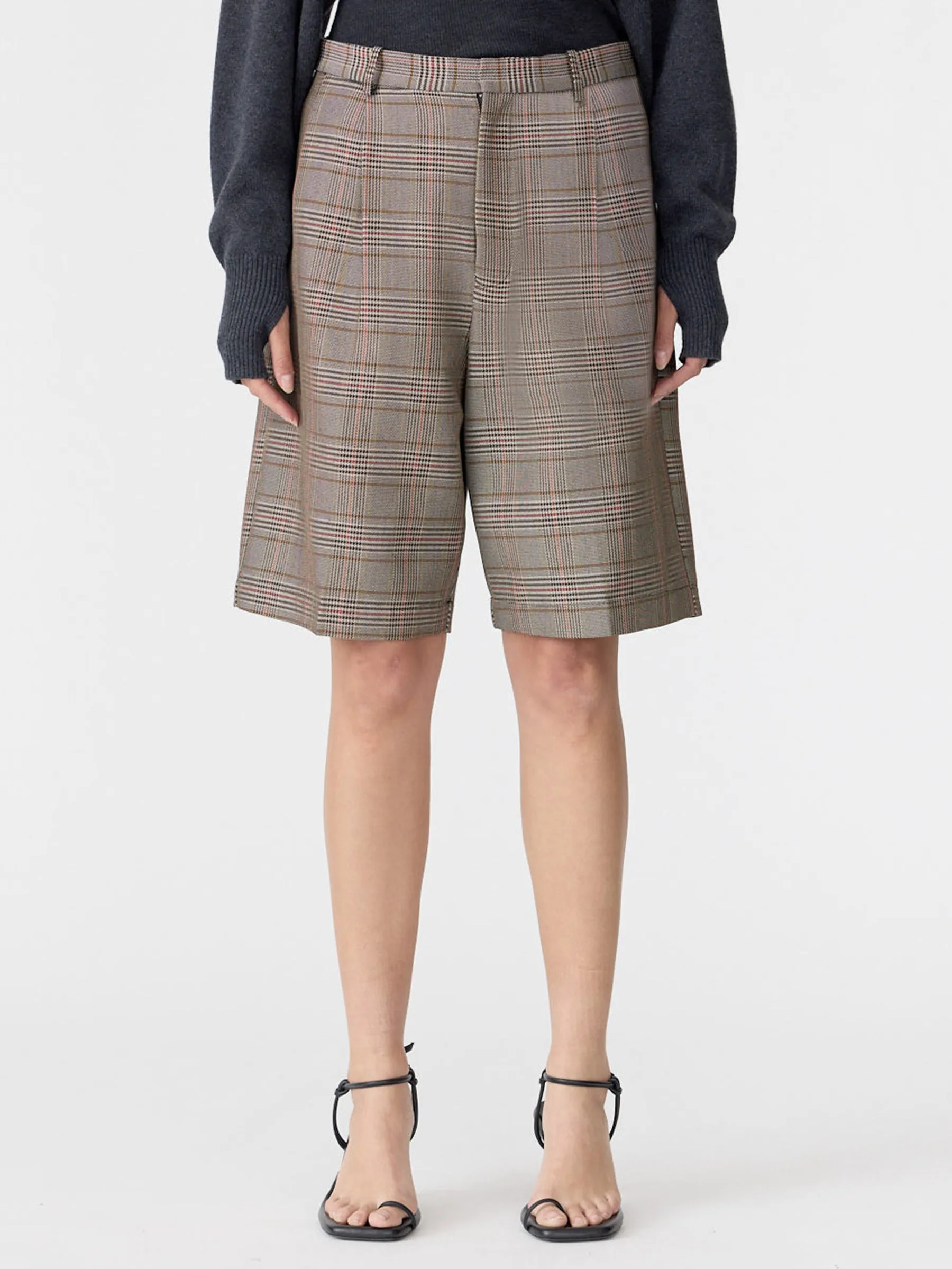 Pleated Check Short sold by Bassike product image thumbnail 2