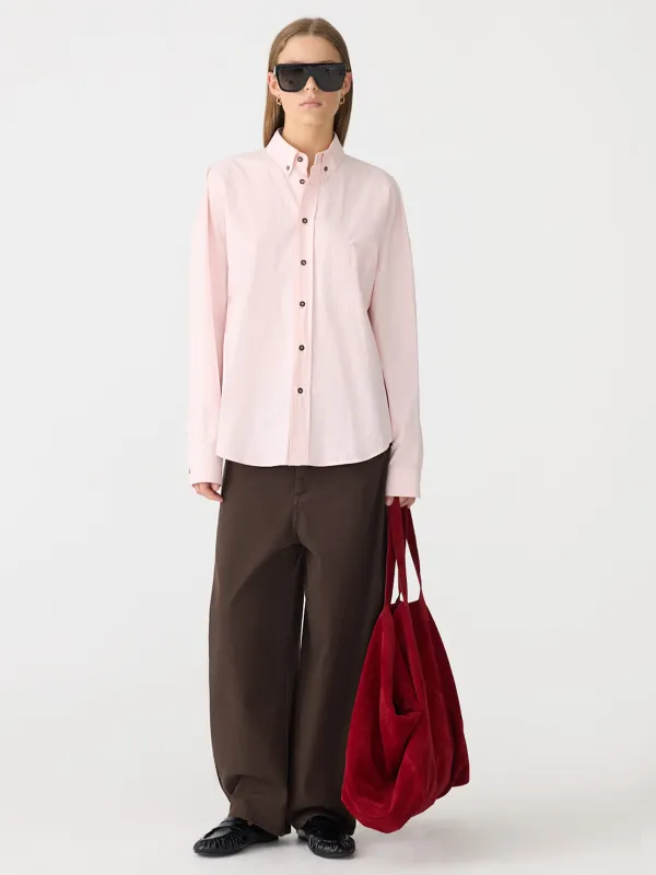 Crushed Cotton Slouch Shirt made by Bassike