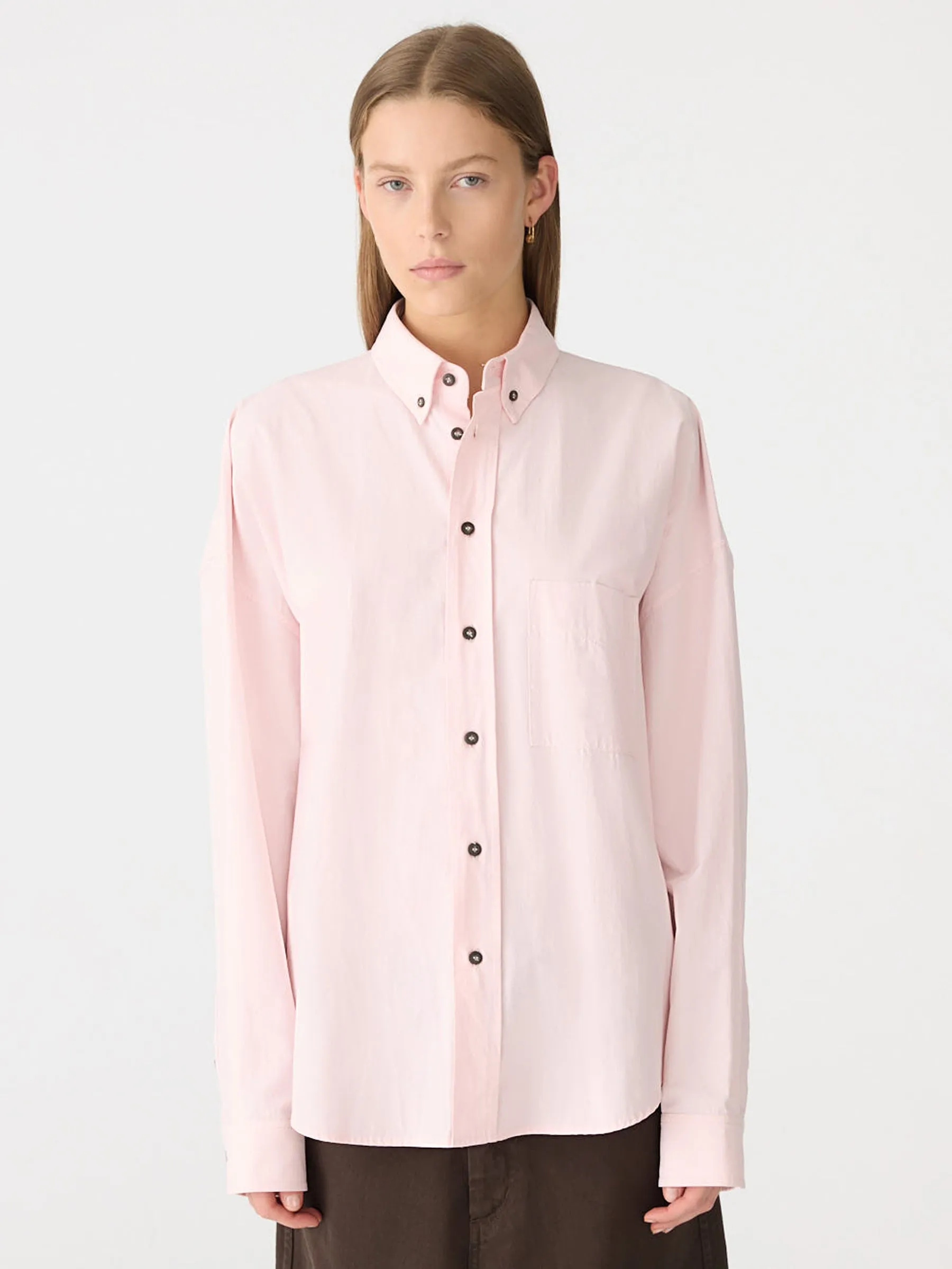 Crushed Cotton Slouch Shirt sold by Bassike product image thumbnail 2