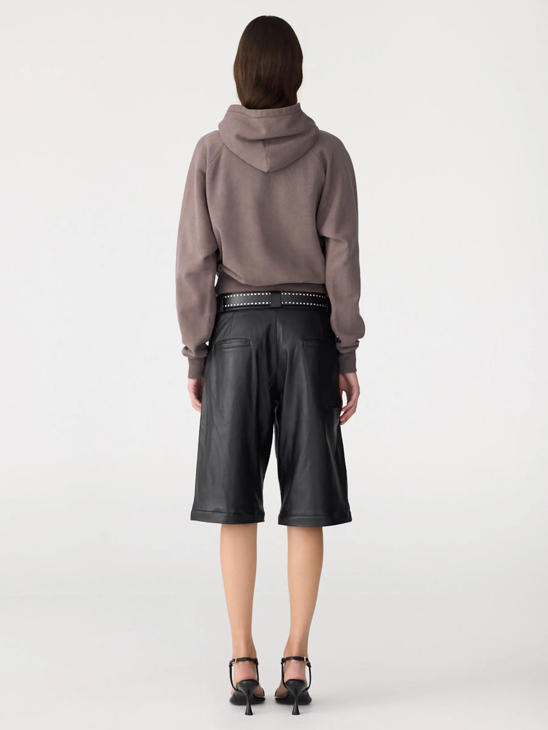 Fleece Cropped Hoodie sold by Bassike product image thumbnail 5