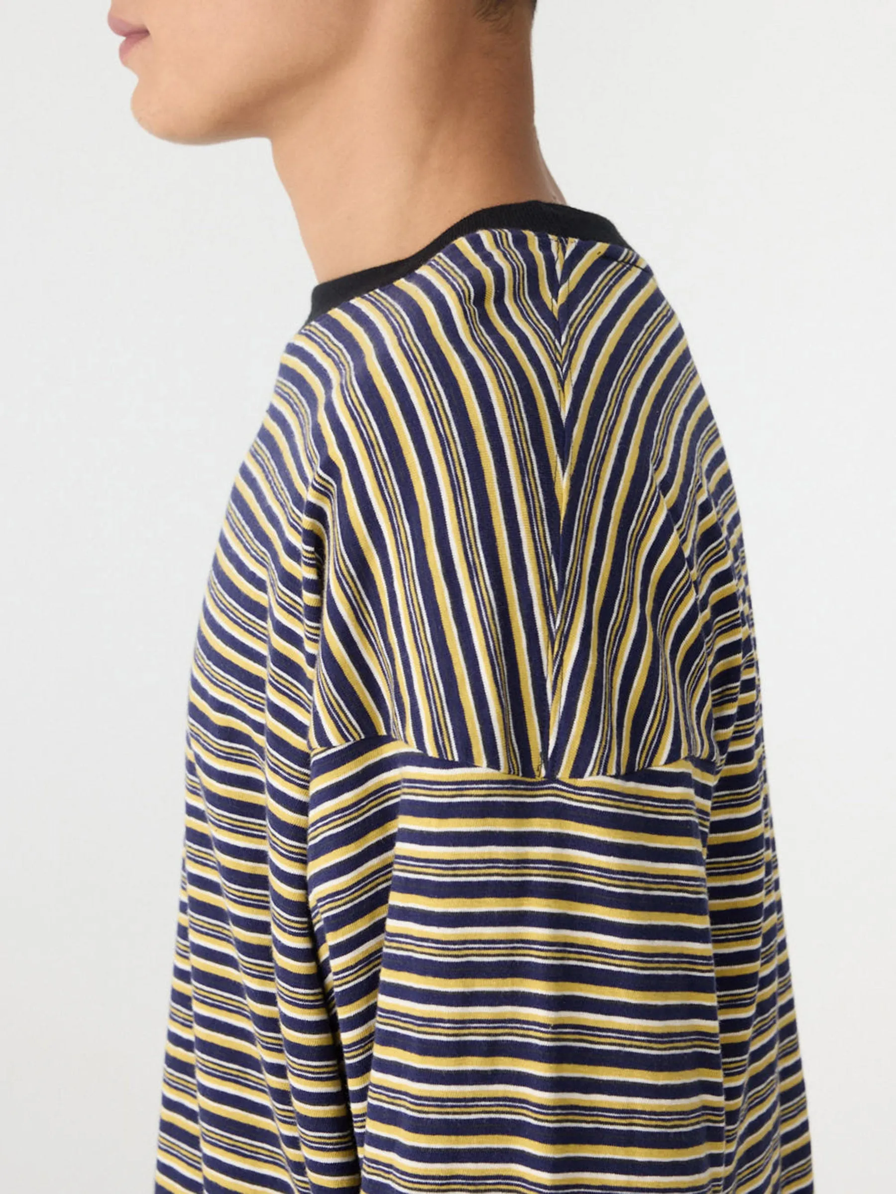 Stripe Long Sleeve T-Shirt sold by Bassike product image thumbnail 3