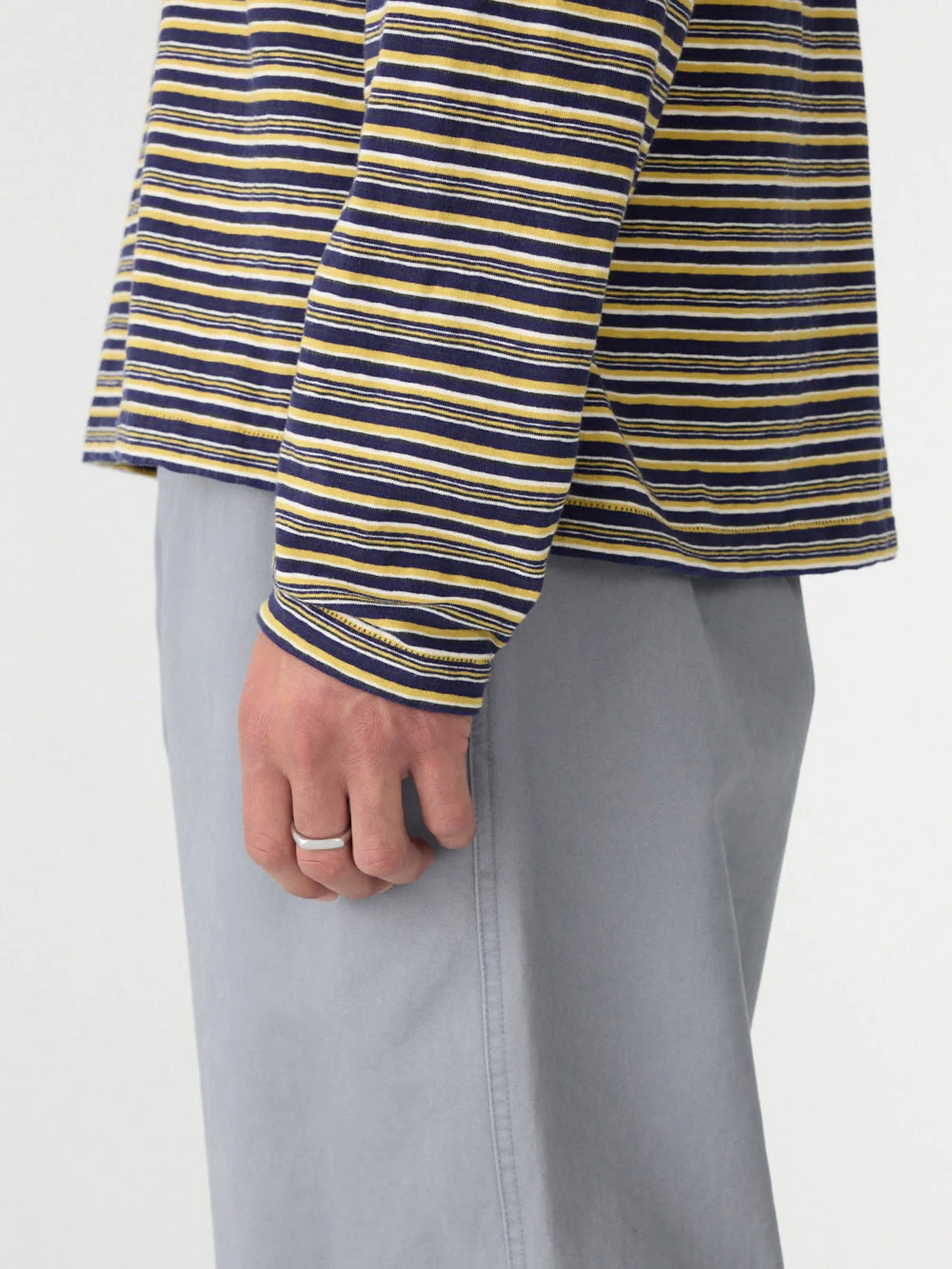 Stripe Long Sleeve T-Shirt sold by Bassike product image thumbnail 4