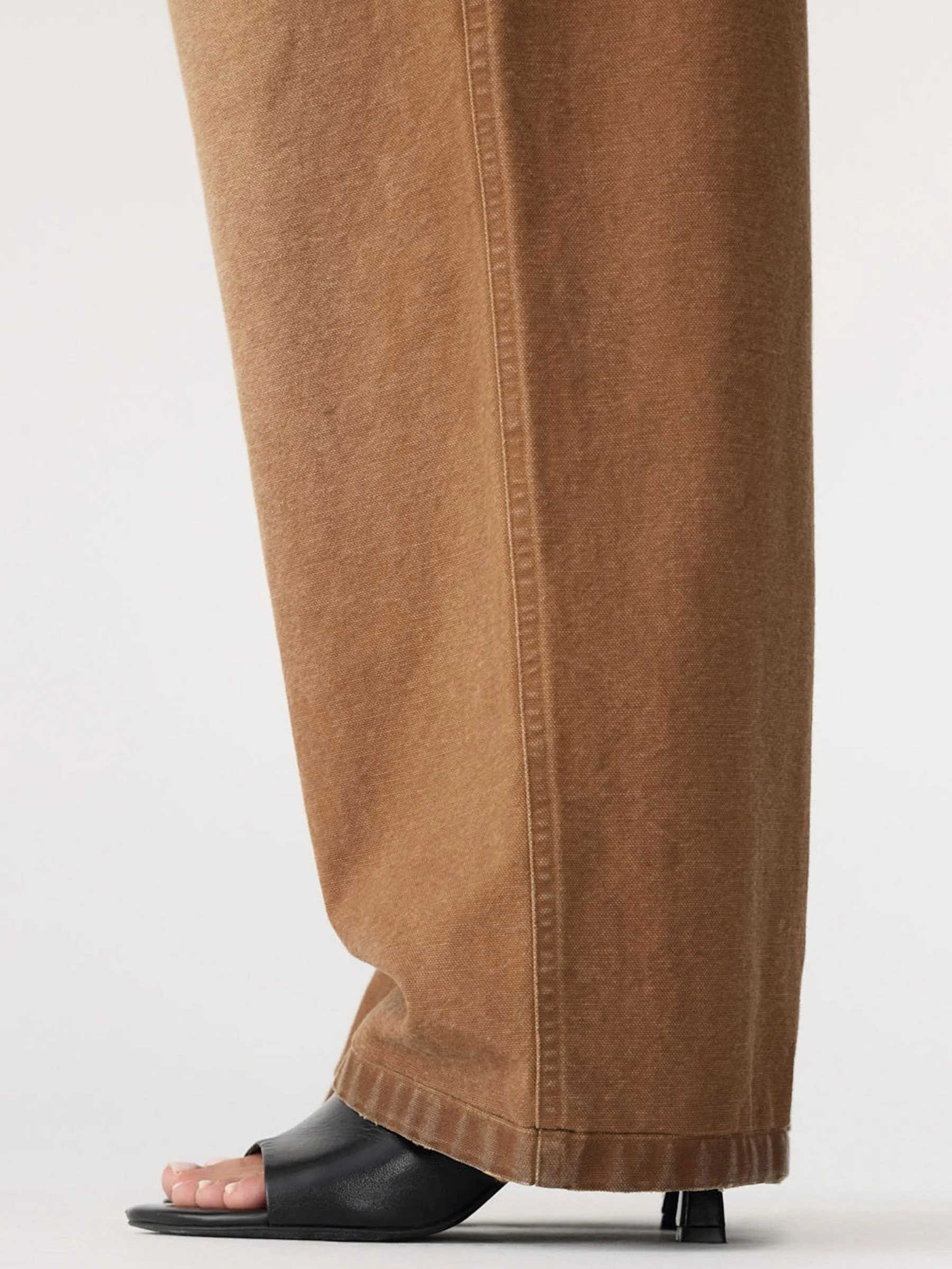 Worn Canvas Pleat Pant sold by Bassike product image thumbnail 4