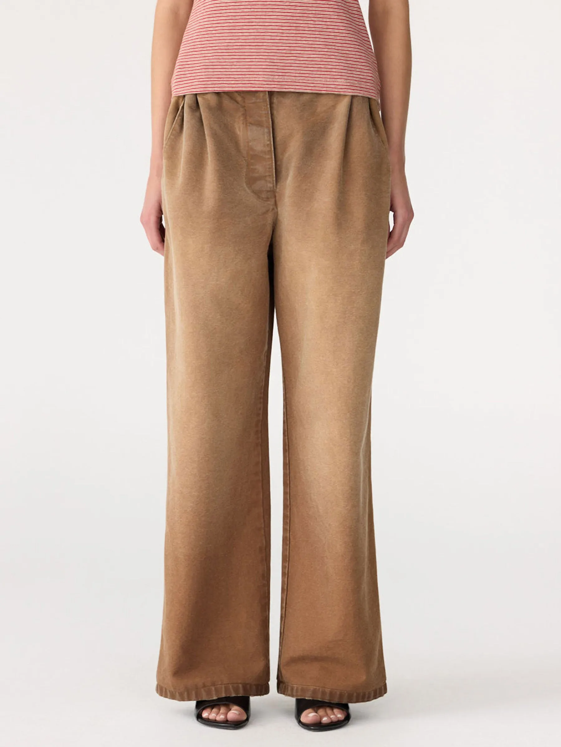 Worn Canvas Pleat Pant sold by Bassike product image thumbnail 2