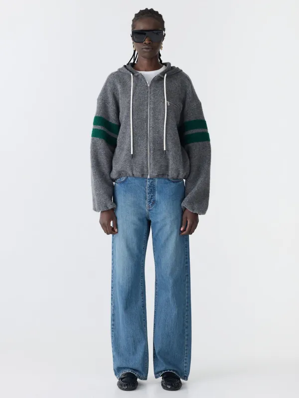 Wool Zip Pull Over Sweat made by Bassike